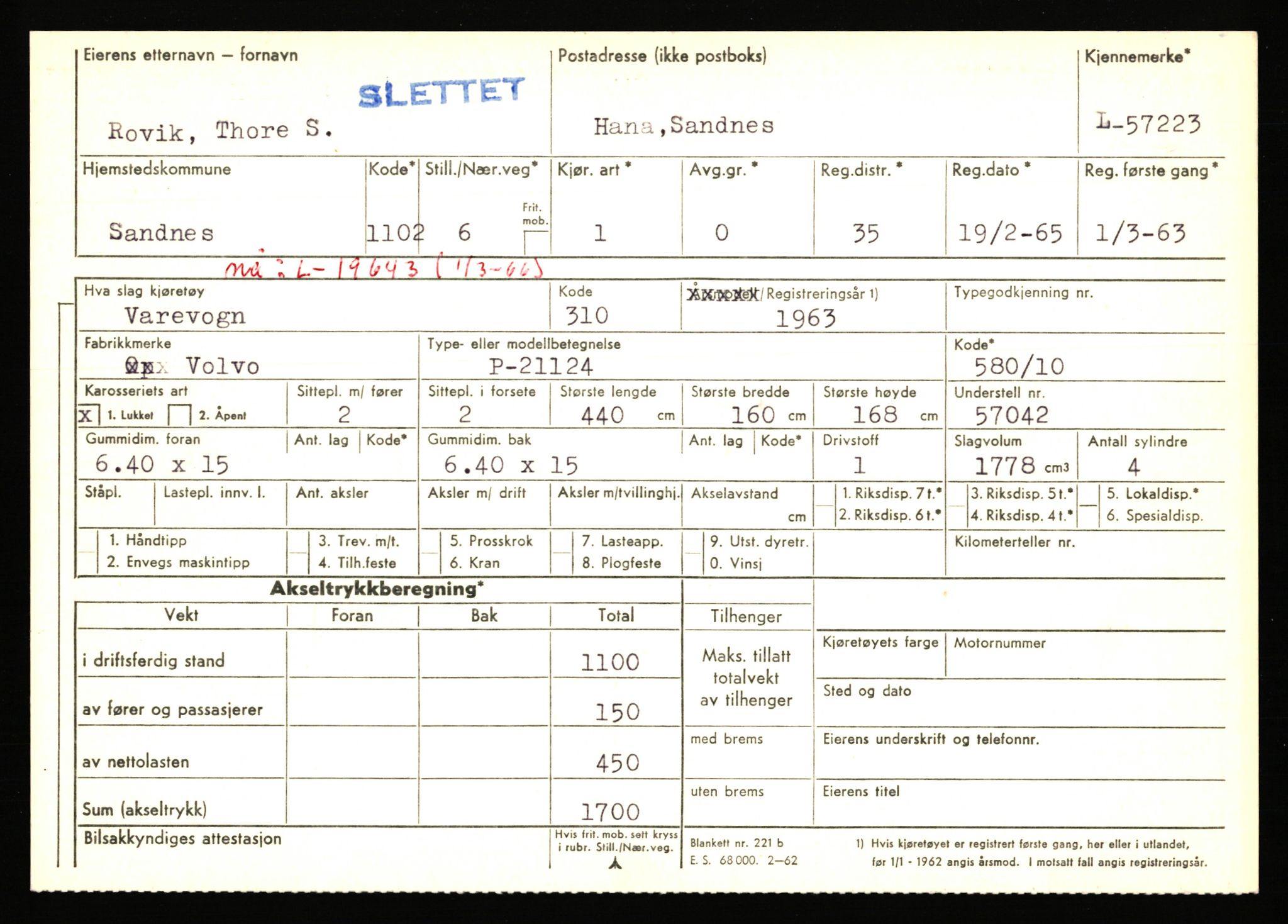 Stavanger trafikkstasjon, AV/SAST-A-101942/0/F/L0057: L-57200 - L-57999, 1930-1971, p. 87