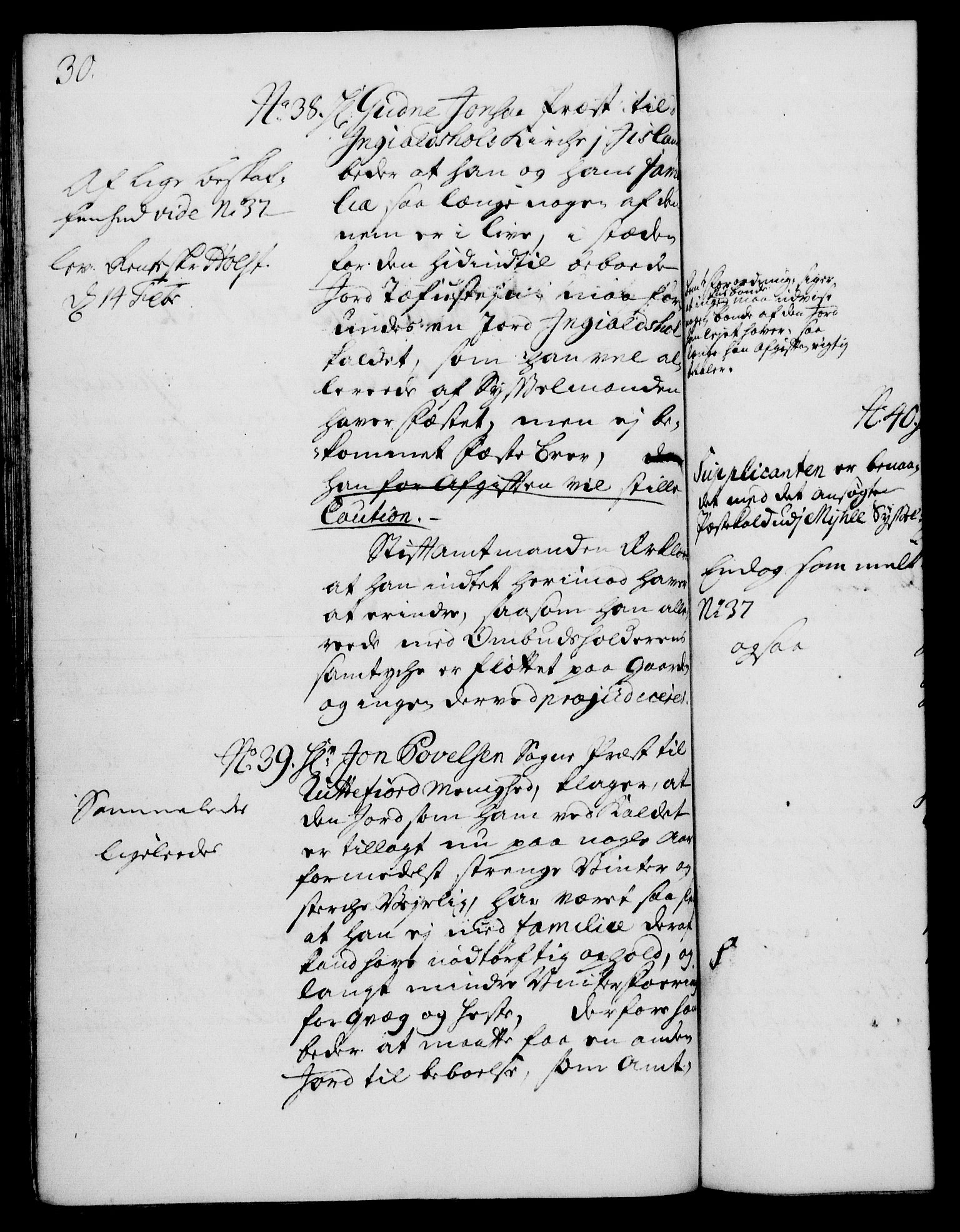 Rentekammeret, Kammerkanselliet, RA/EA-3111/G/Gh/Gha/L0014: Norsk ekstraktmemorialprotokoll. Merket RK 53.59, 1731-1732, p. 30