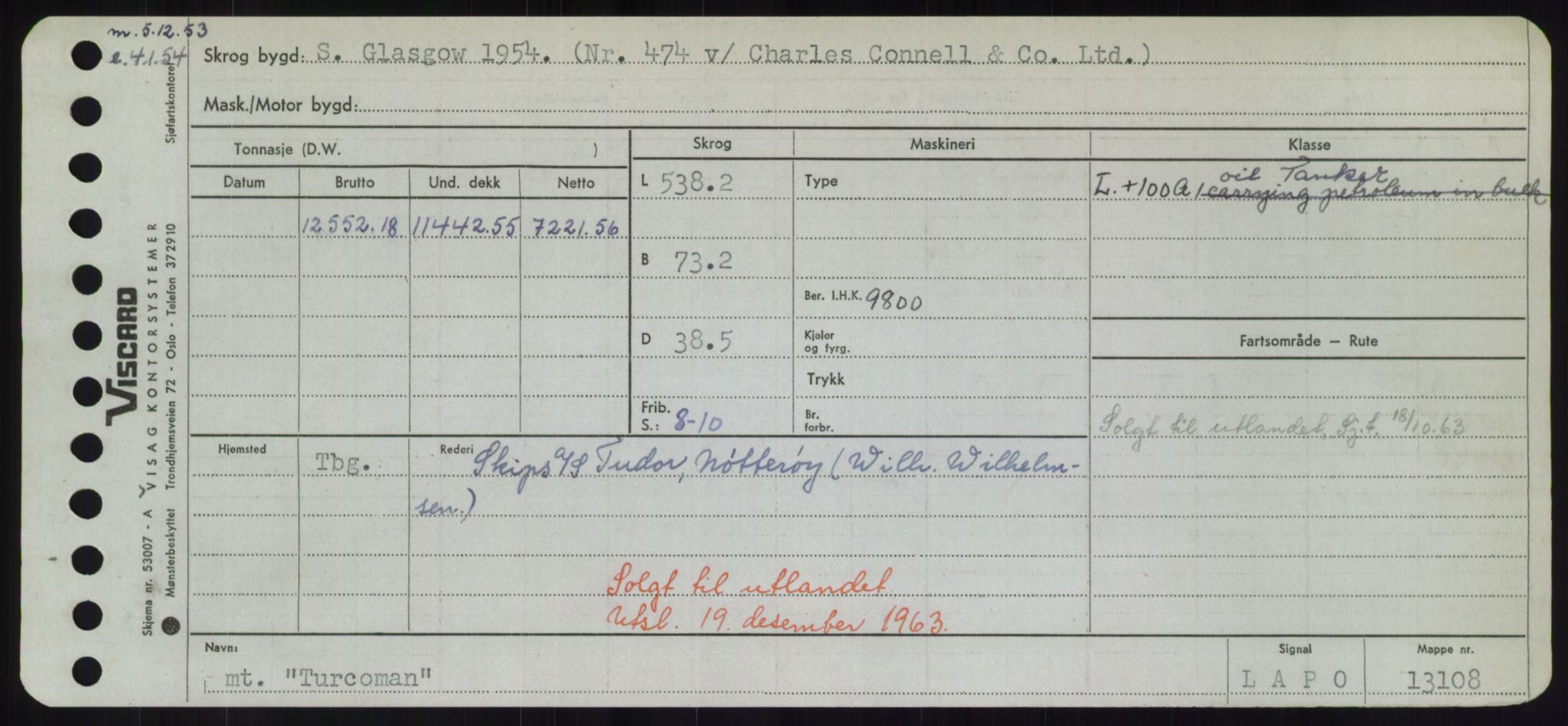 Sjøfartsdirektoratet med forløpere, Skipsmålingen, RA/S-1627/H/Hd/L0039: Fartøy, Ti-Tø, p. 827