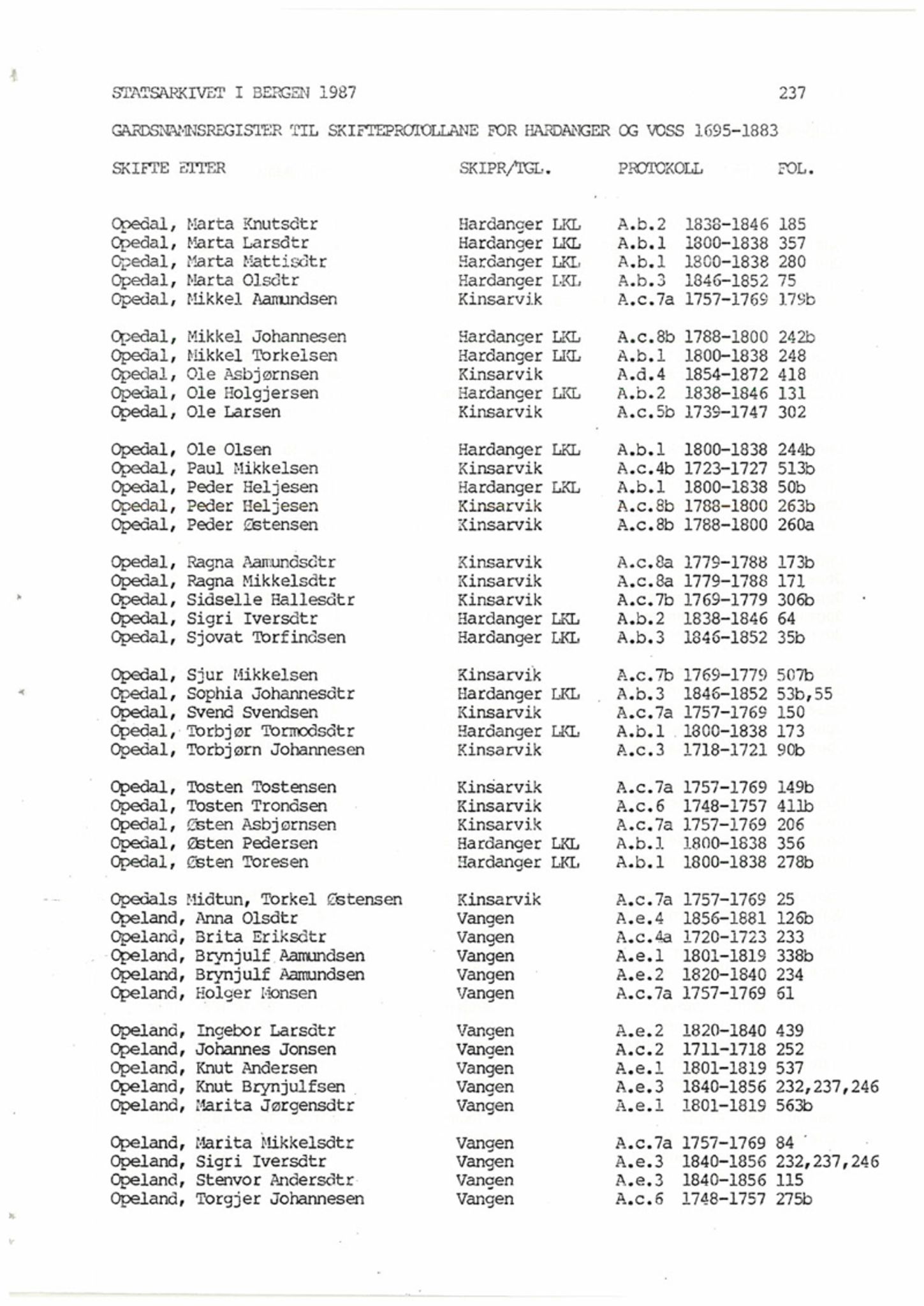 Hardanger og Voss sorenskriveri, SAB/A-2501/4, 1695-1883, p. 1237