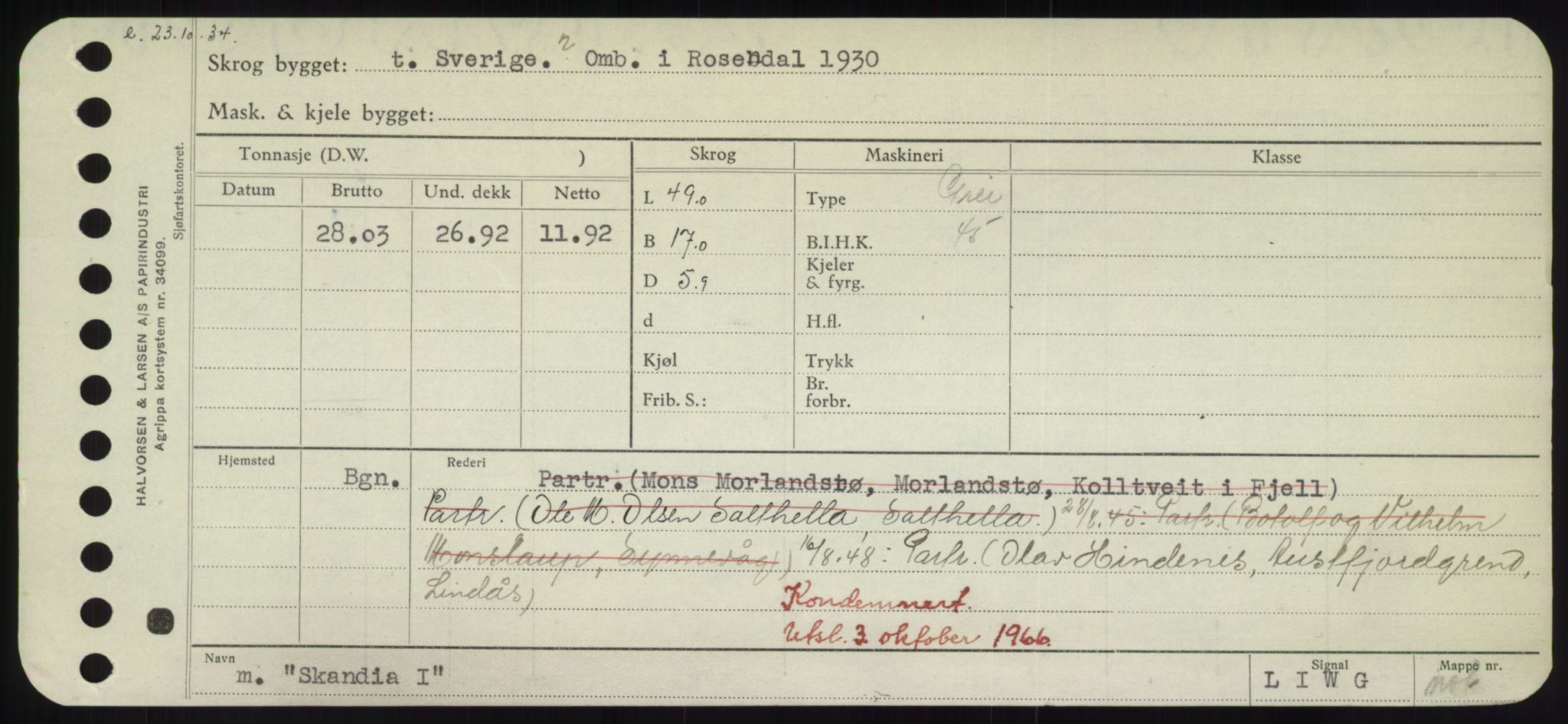 Sjøfartsdirektoratet med forløpere, Skipsmålingen, RA/S-1627/H/Hd/L0034: Fartøy, Sk-Slå, p. 51