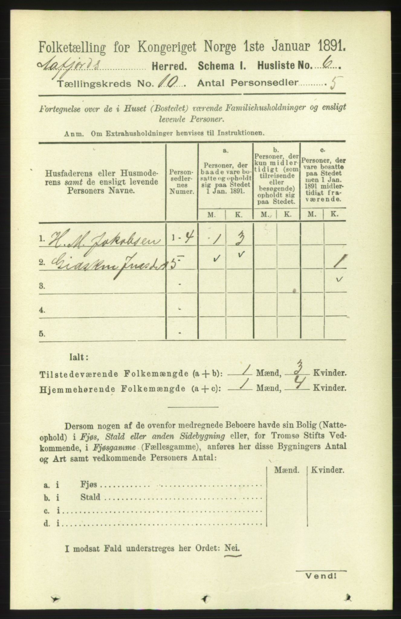 RA, 1891 census for 1630 Åfjord, 1891, p. 2923