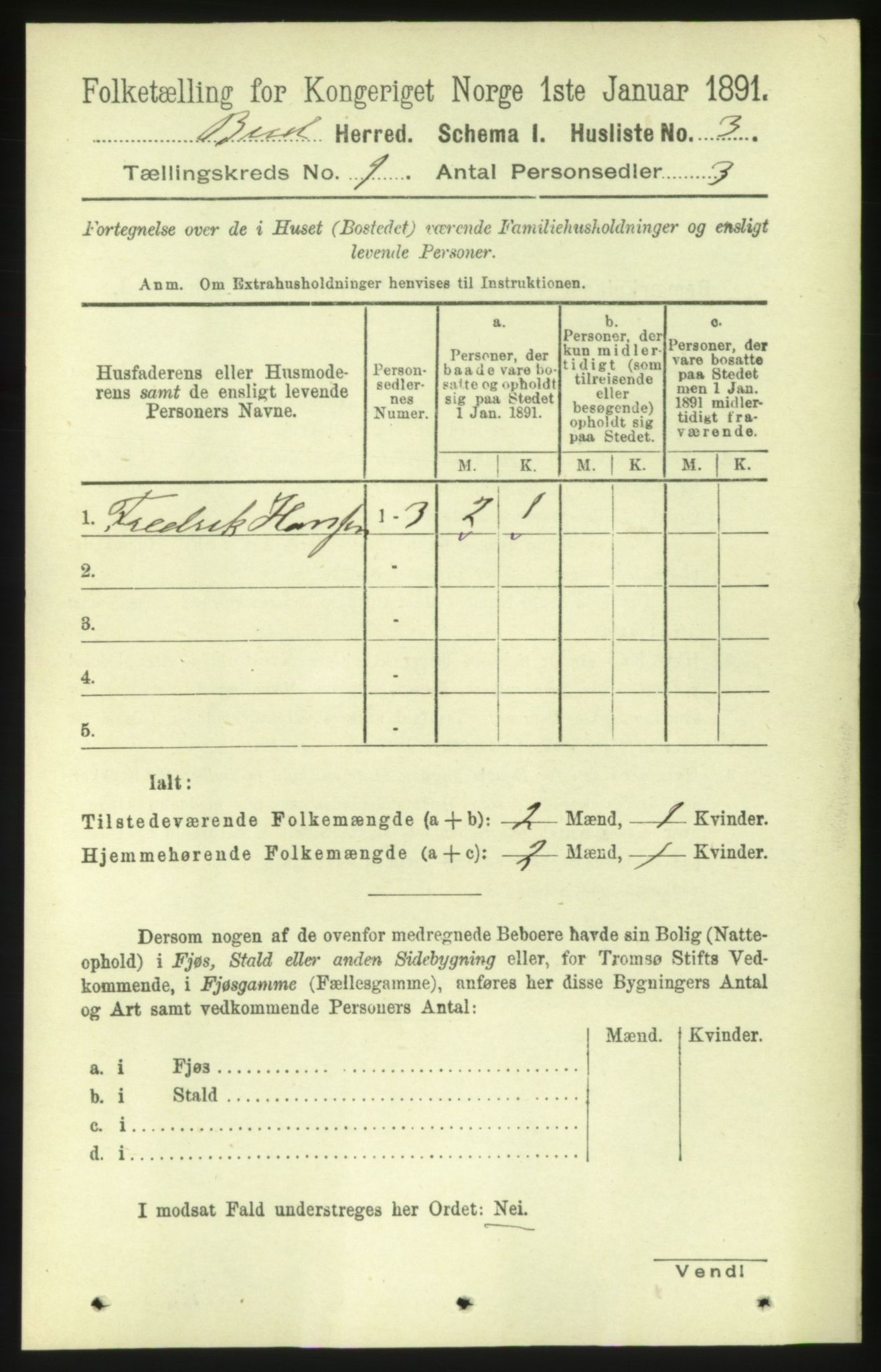 RA, 1891 census for 1549 Bud, 1891, p. 21