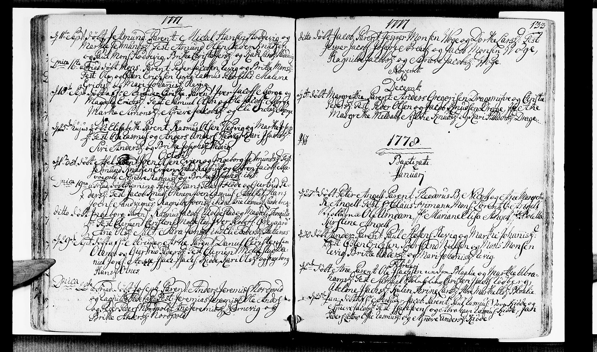 Selje sokneprestembete, SAB/A-99938/H/Ha/Haa/Haaa: Parish register (official) no. A 5, 1760-1782, p. 133