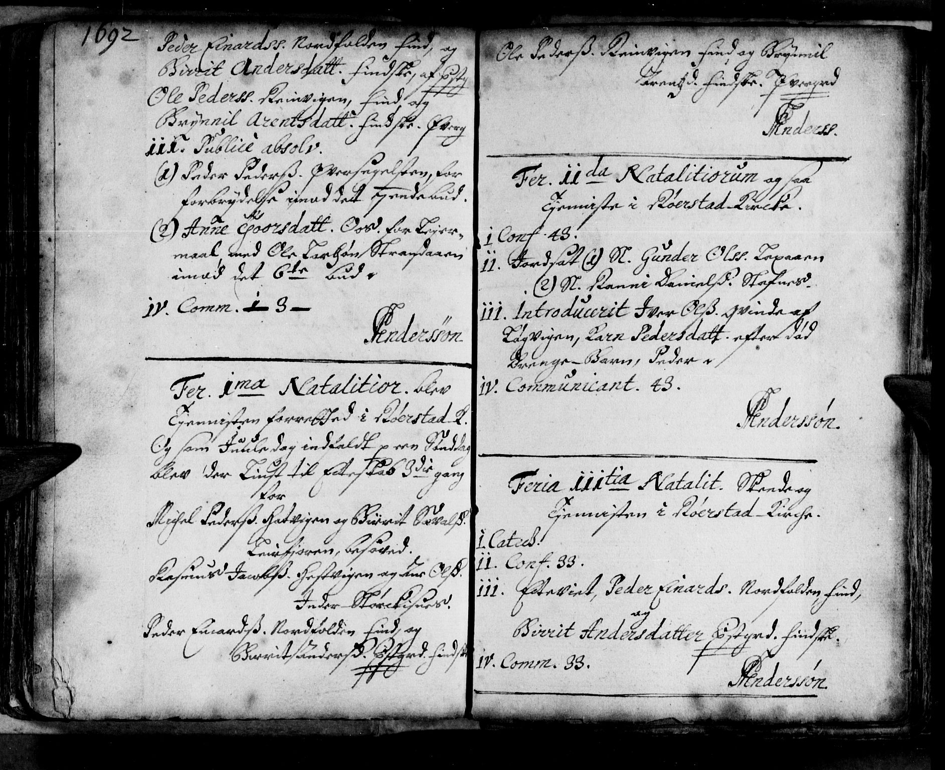 Ministerialprotokoller, klokkerbøker og fødselsregistre - Nordland, AV/SAT-A-1459/853/L0763: Parish register (official) no. 853A02, 1688-1697