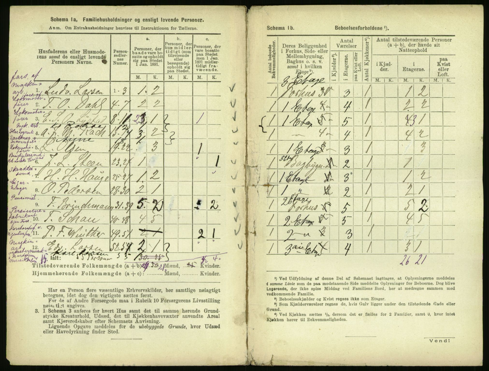 RA, 1891 census for 0301 Kristiania, 1891, p. 24709