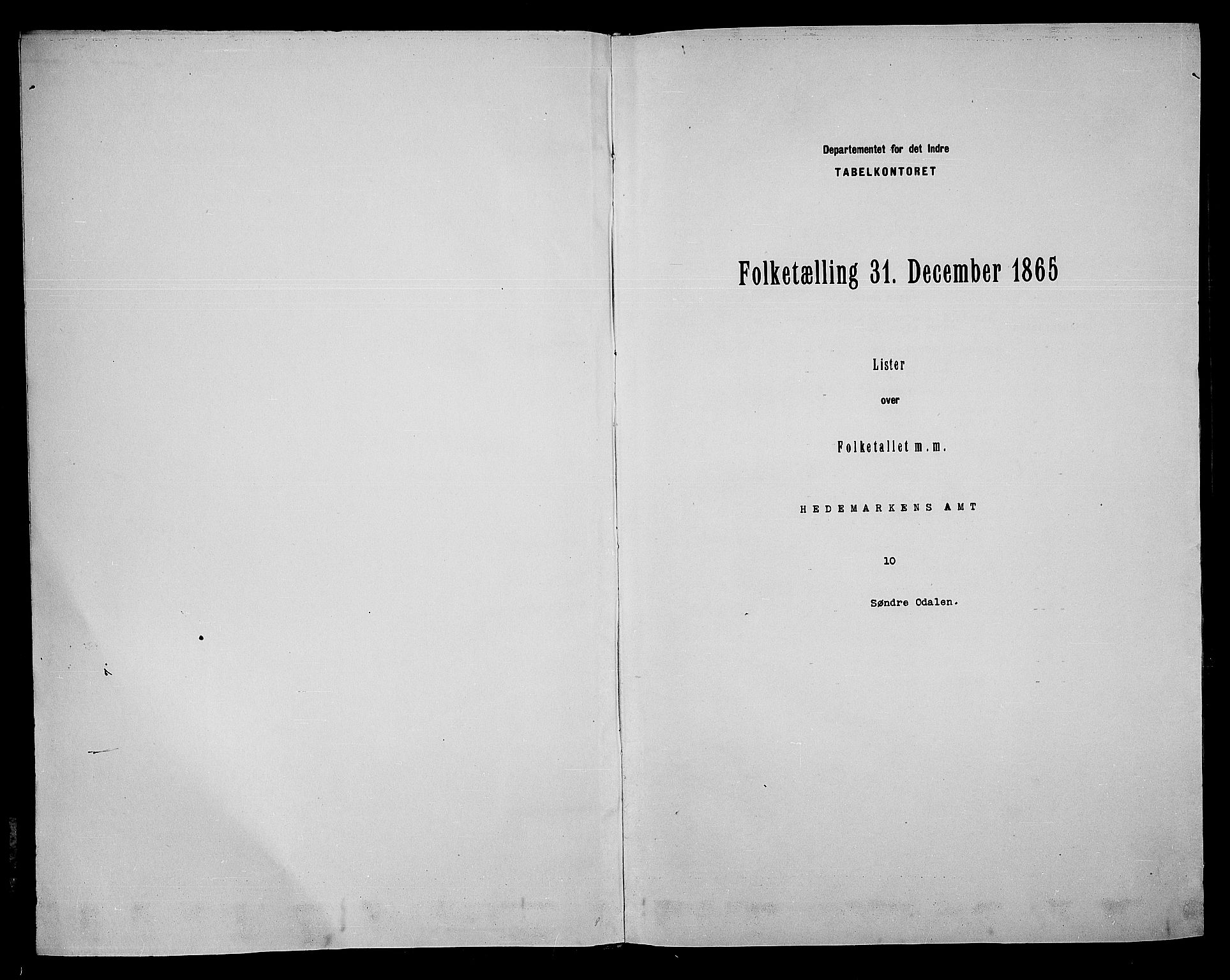 RA, 1865 census for Sør-Odal, 1865, p. 3