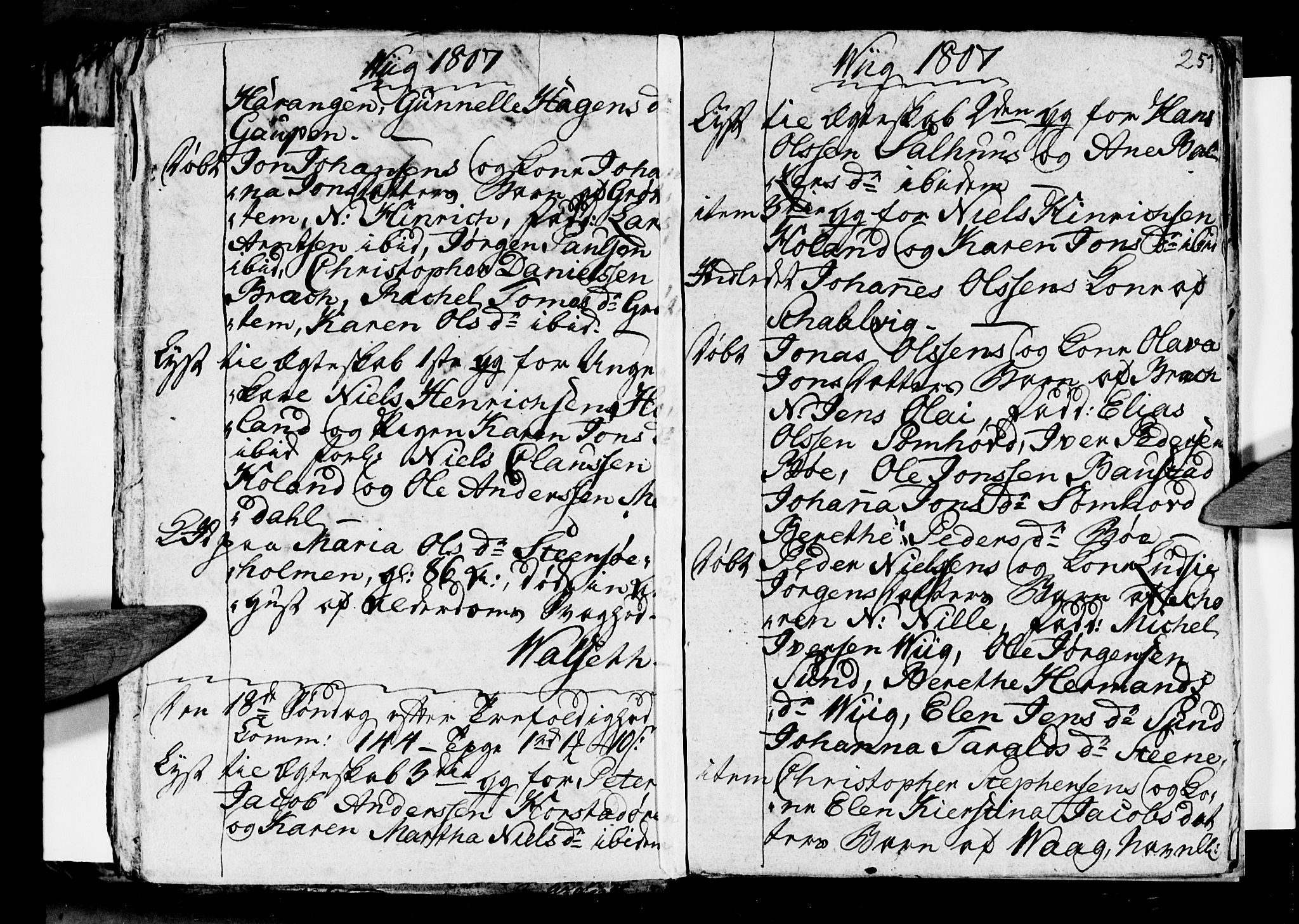 Ministerialprotokoller, klokkerbøker og fødselsregistre - Nordland, AV/SAT-A-1459/812/L0184: Parish register (copy) no. 812C02, 1793-1809, p. 251