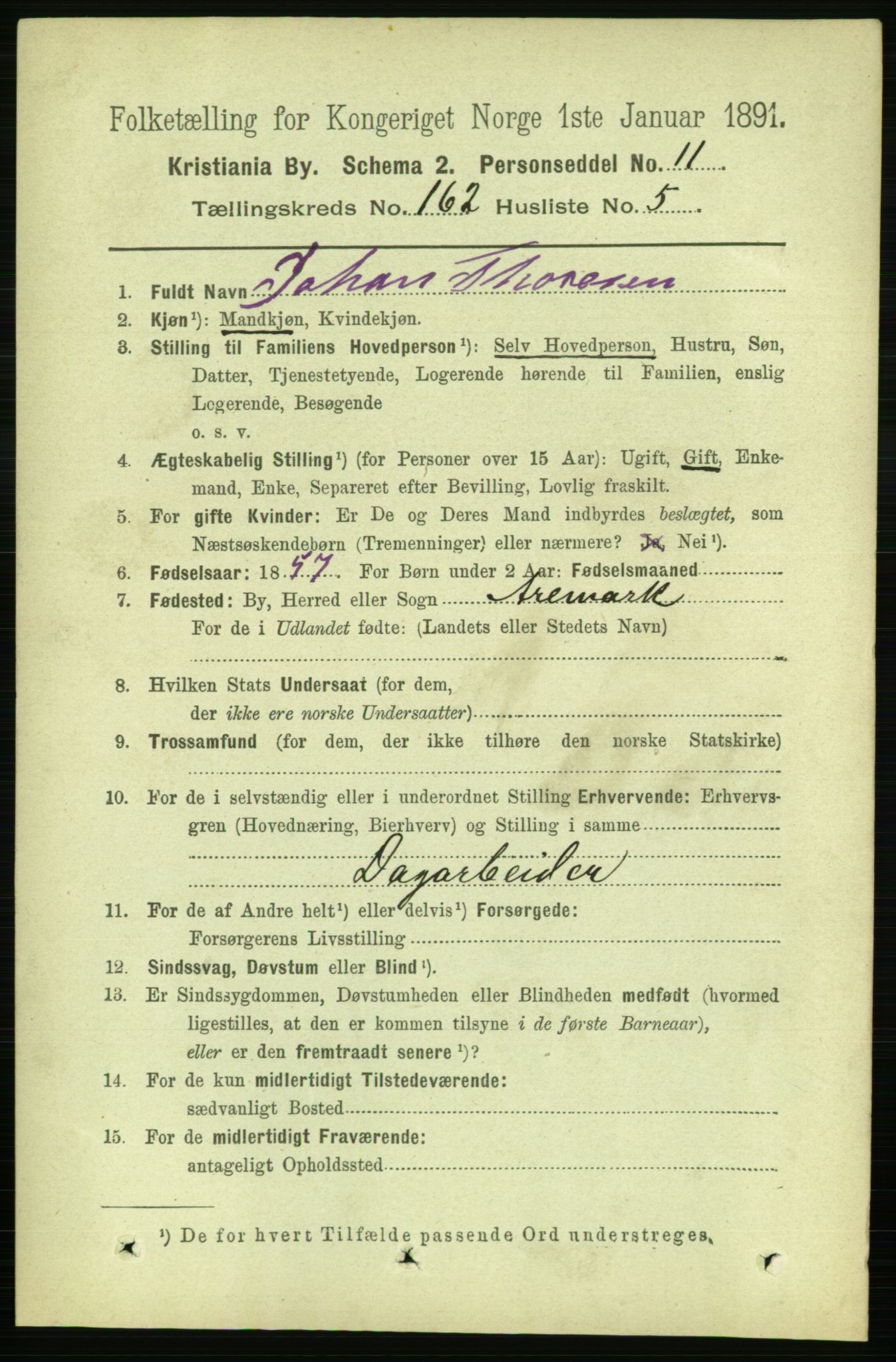 RA, 1891 census for 0301 Kristiania, 1891, p. 92821