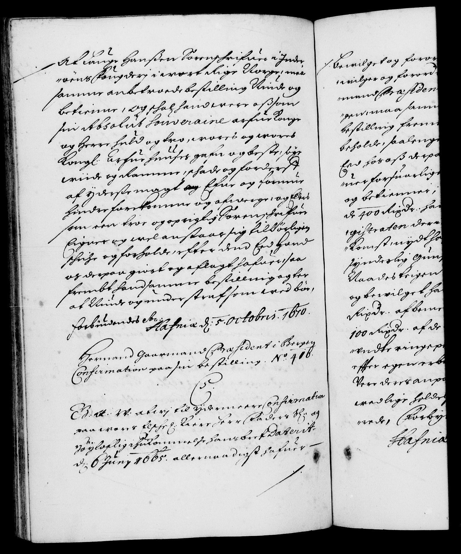 Danske Kanselli 1572-1799, RA/EA-3023/F/Fc/Fca/Fcaa/L0011: Norske registre (mikrofilm), 1670-1673, p. 257b
