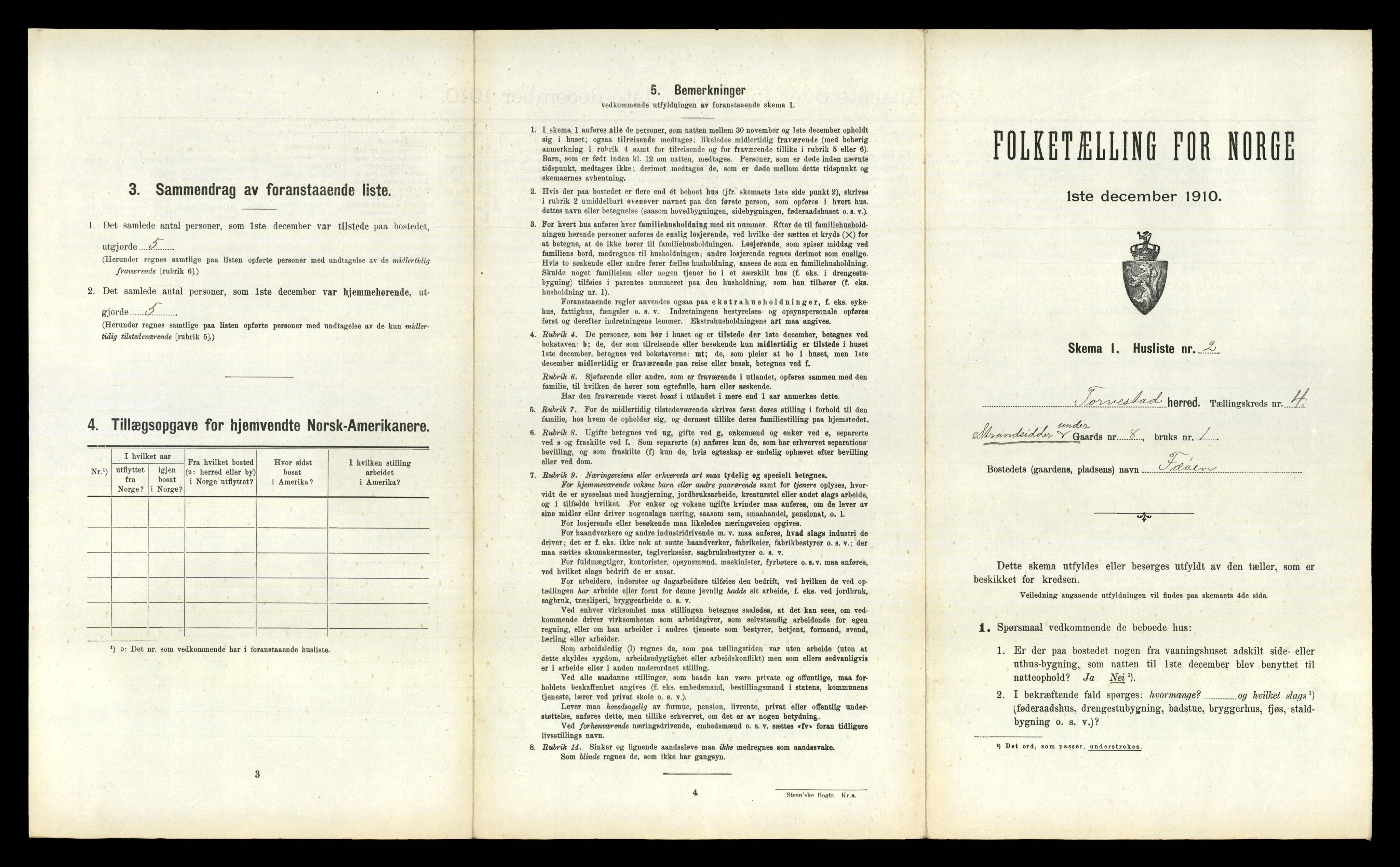 RA, 1910 census for Torvastad, 1910, p. 643