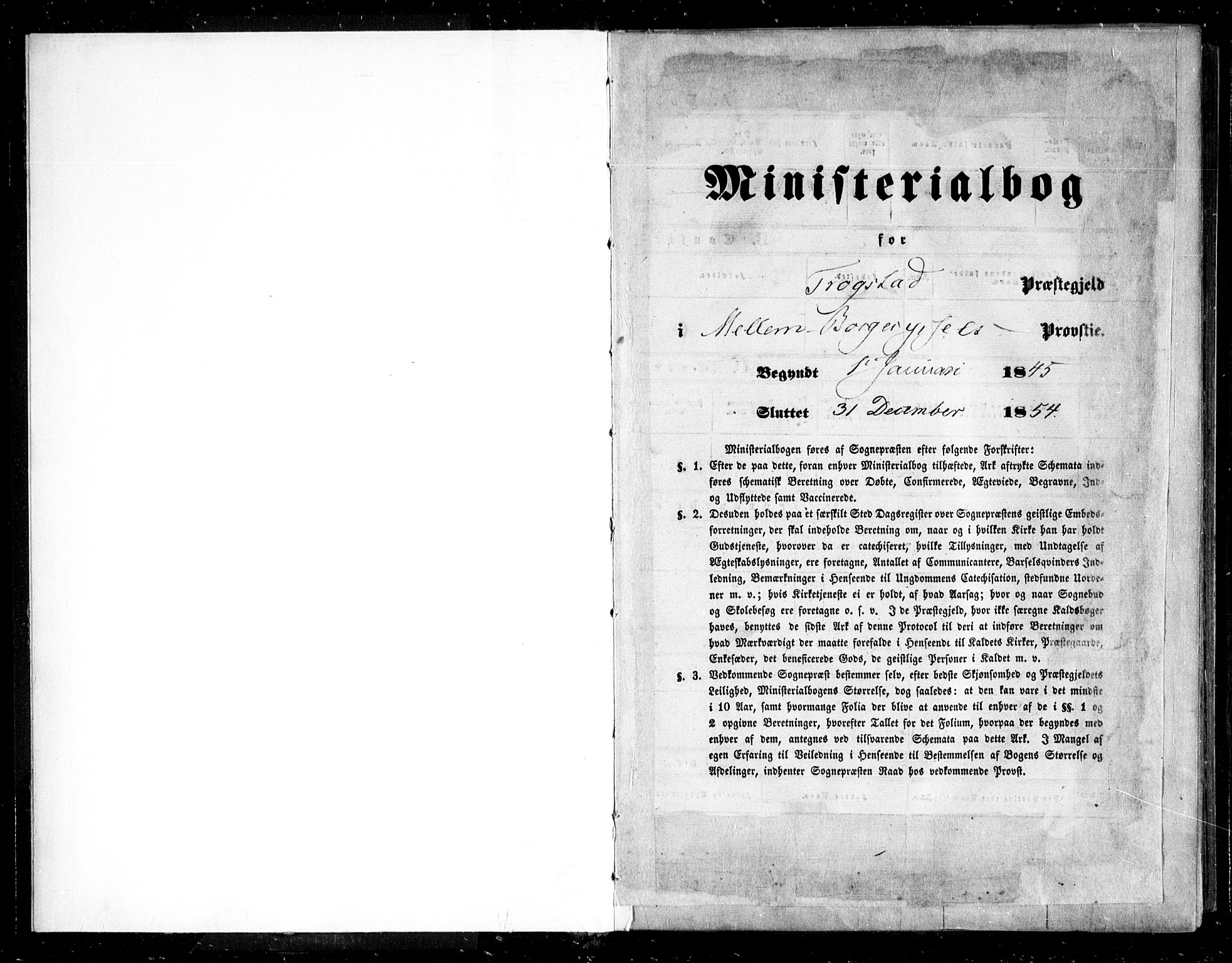 Trøgstad prestekontor Kirkebøker, SAO/A-10925/F/Fa/L0007: Parish register (official) no. I 7, 1845-1854