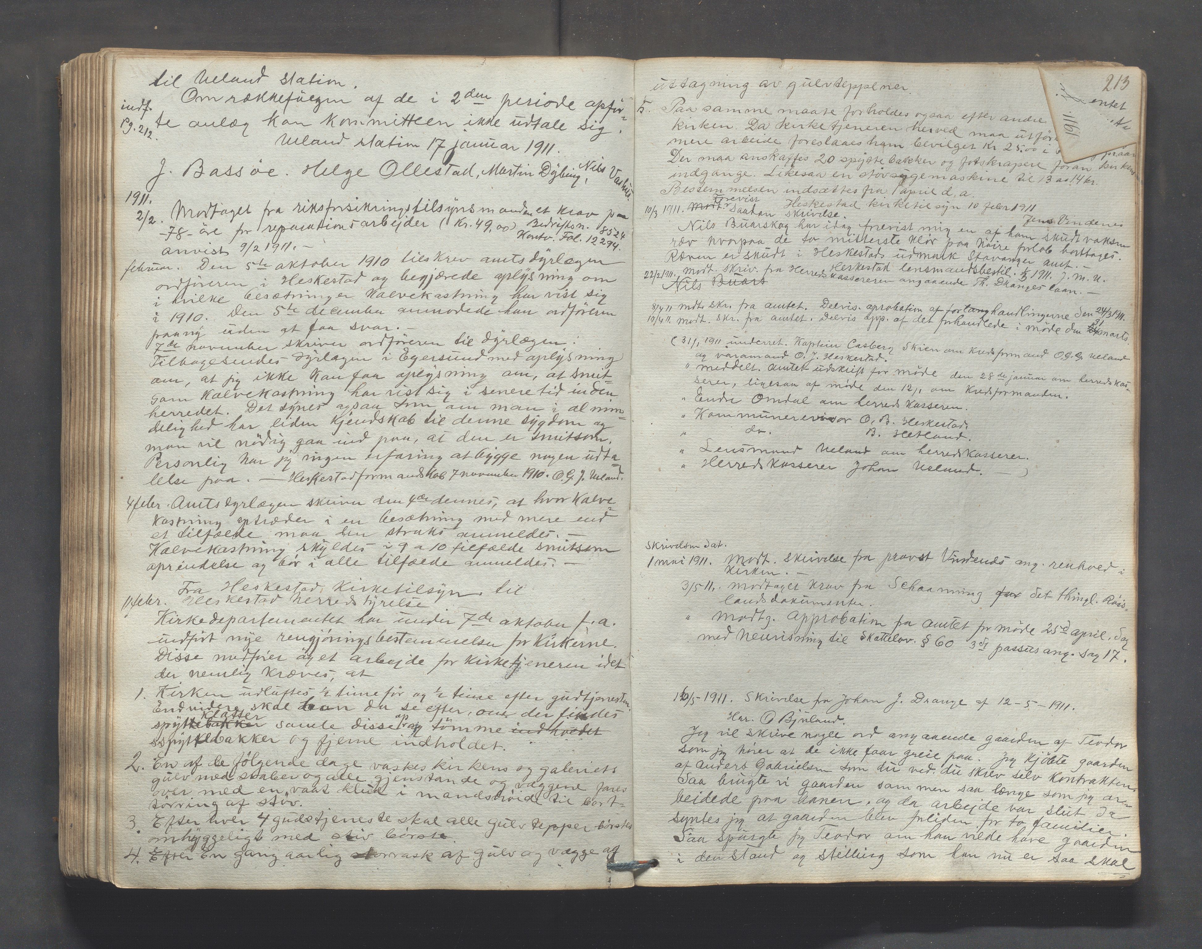 Heskestad kommune - Formannskapet, IKAR/K-101732/C/L0001: Journal (Og kopibok), 1837-1913, p. 212