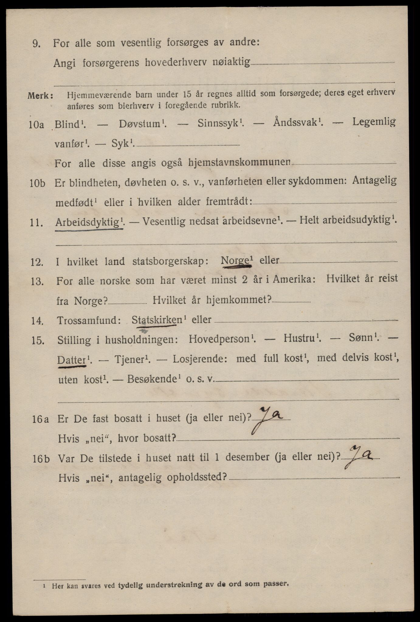 SAST, 1920 census for Stavanger, 1920, p. 77033