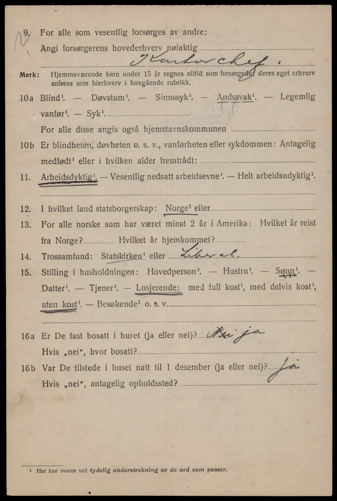 SAT, 1920 census for Trondheim, 1920, p. 74261