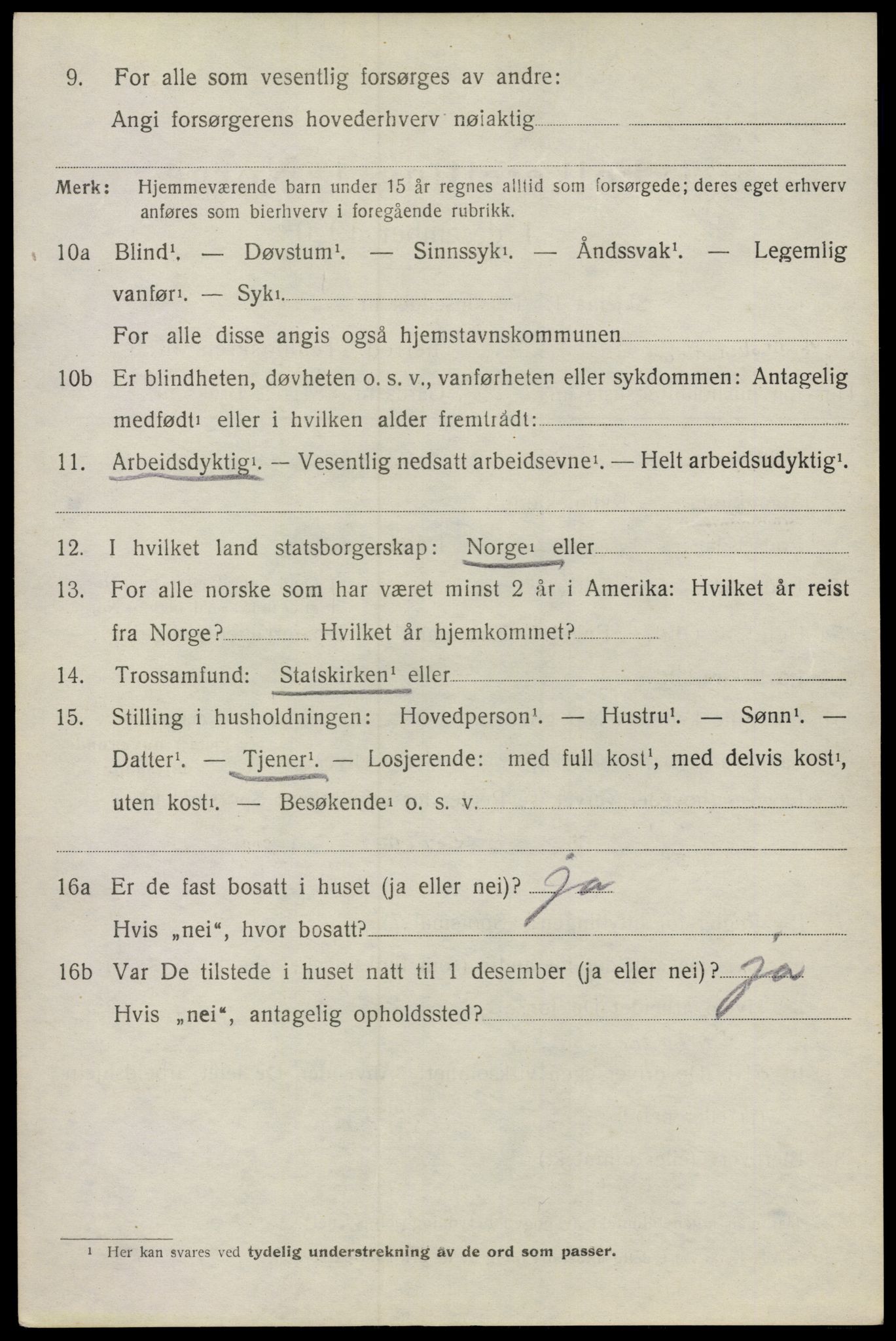 SAO, 1920 census for Våler, 1920, p. 1389