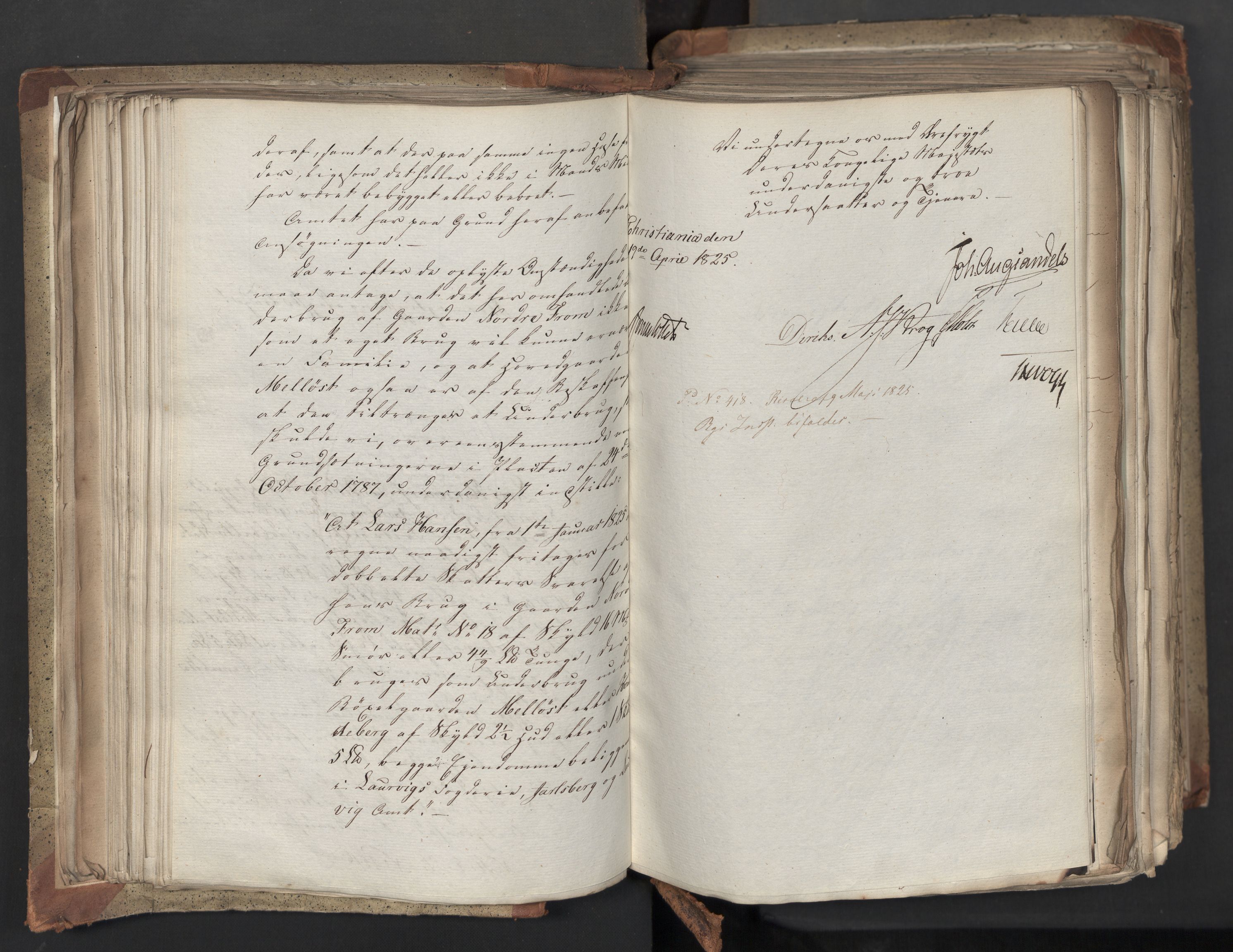 Statsrådsavdelingen i Stockholm, AV/RA-S-1003/D/Da/L0042: Regjeringsinnstillinger nr. 2467-2705, 1825, p. 150