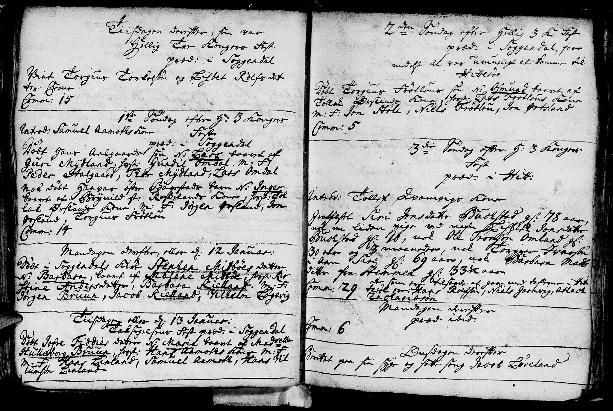 Sokndal sokneprestkontor, SAST/A-101808: Parish register (official) no. A 1, 1729-1740