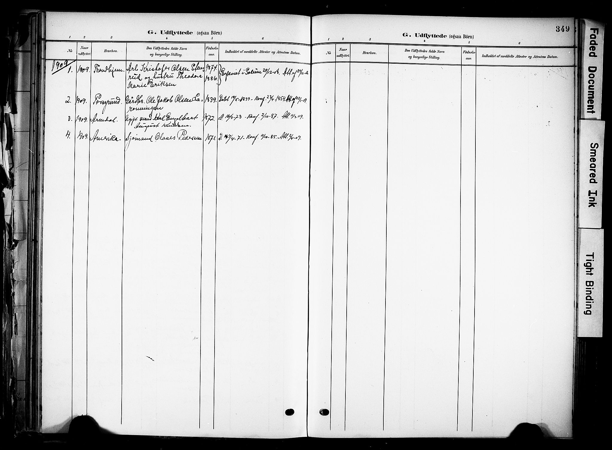 Solum kirkebøker, SAKO/A-306/F/Fa/L0011: Parish register (official) no. I 11, 1898-1909, p. 349