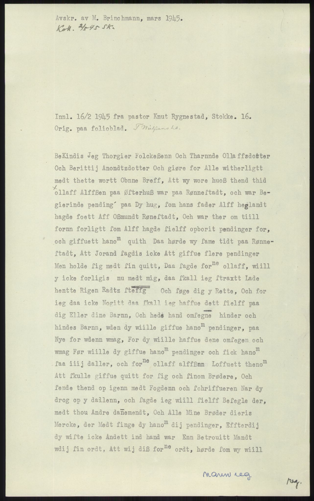 Samlinger til kildeutgivelse, Diplomavskriftsamlingen, AV/RA-EA-4053/H/Ha, p. 1530