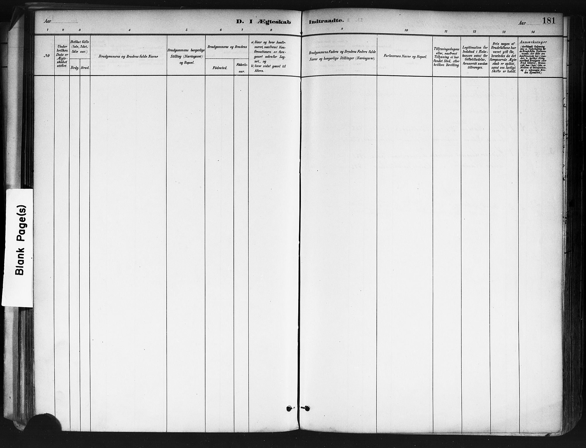 Ås prestekontor Kirkebøker, AV/SAO-A-10894/F/Fa/L0009: Parish register (official) no. I 9, 1881-1900, p. 181