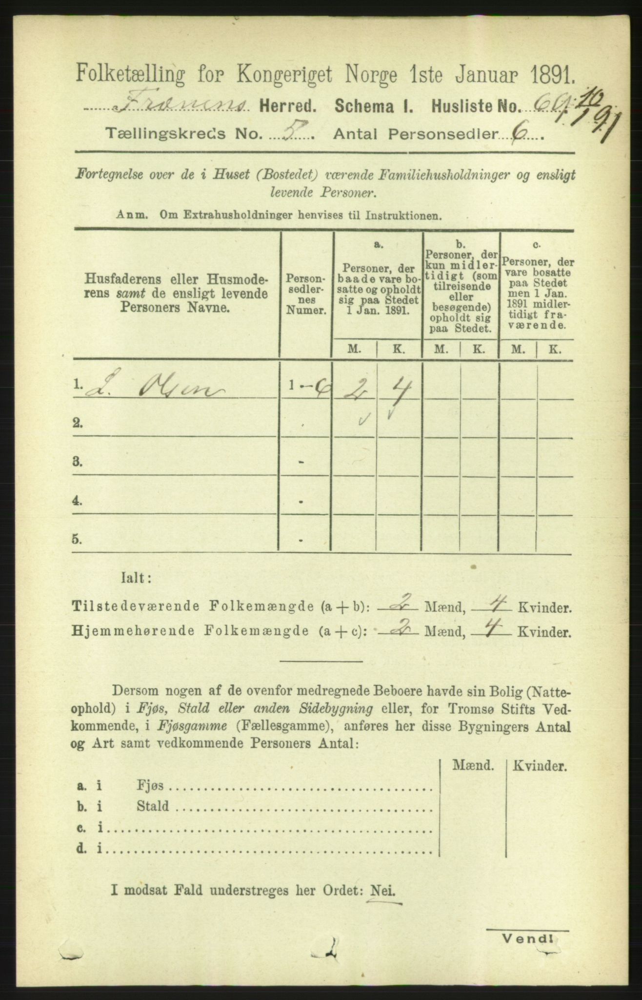 RA, 1891 census for 1548 Fræna, 1891, p. 1338