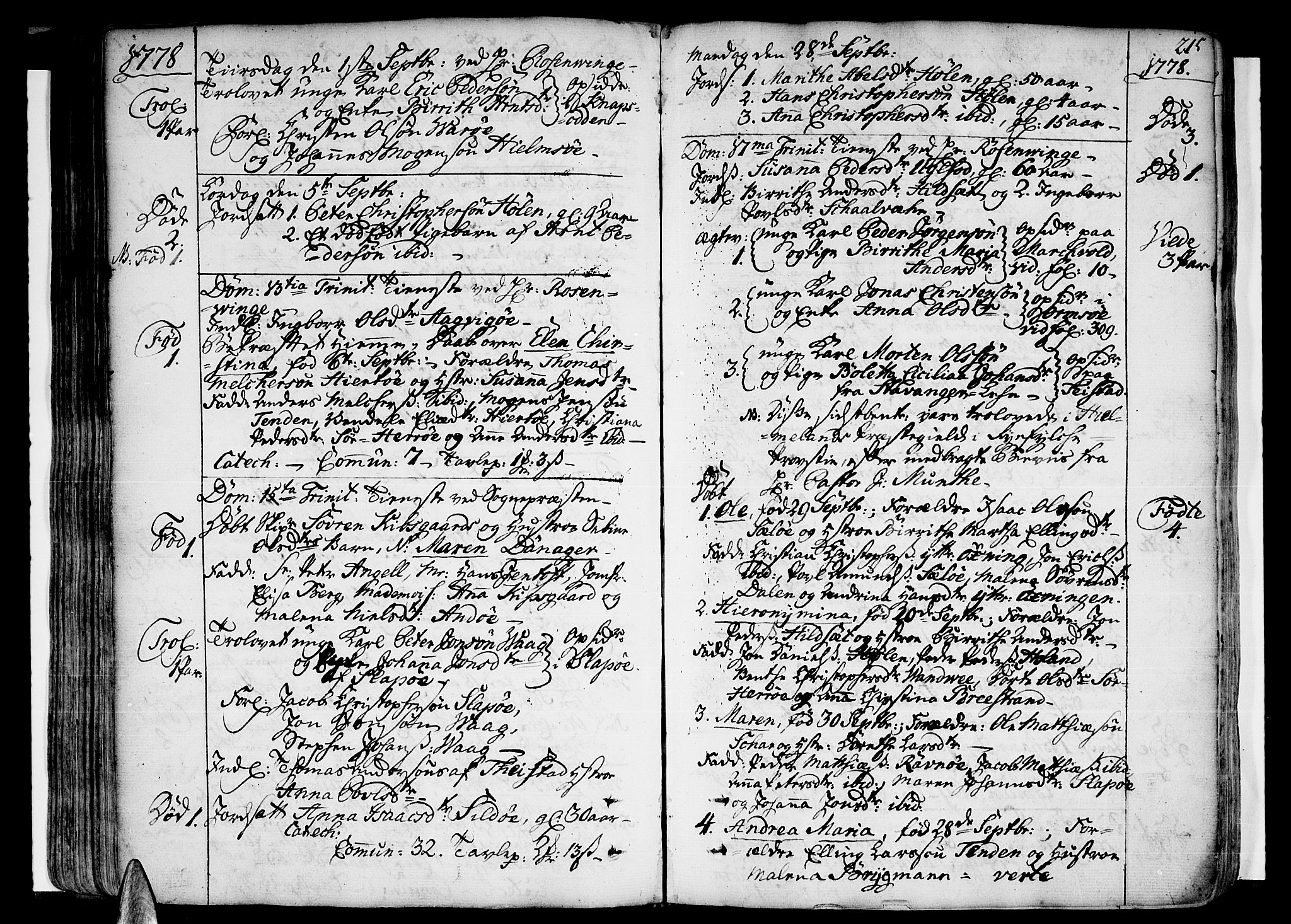 Ministerialprotokoller, klokkerbøker og fødselsregistre - Nordland, AV/SAT-A-1459/830/L0441: Parish register (official) no. 830A07 /3, 1776-1800, p. 215