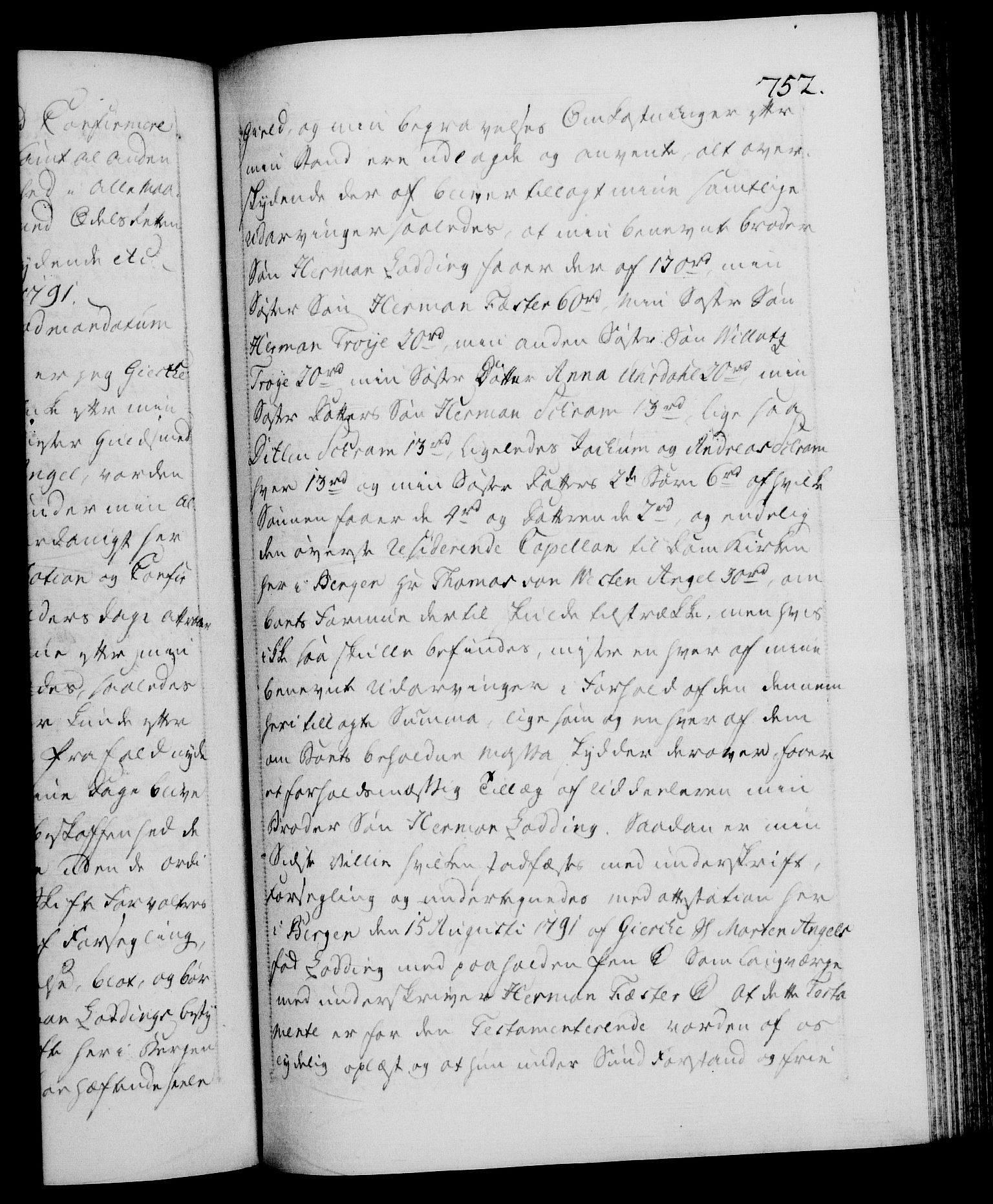 Danske Kanselli 1572-1799, AV/RA-EA-3023/F/Fc/Fca/Fcaa/L0053: Norske registre, 1790-1791, p. 752a