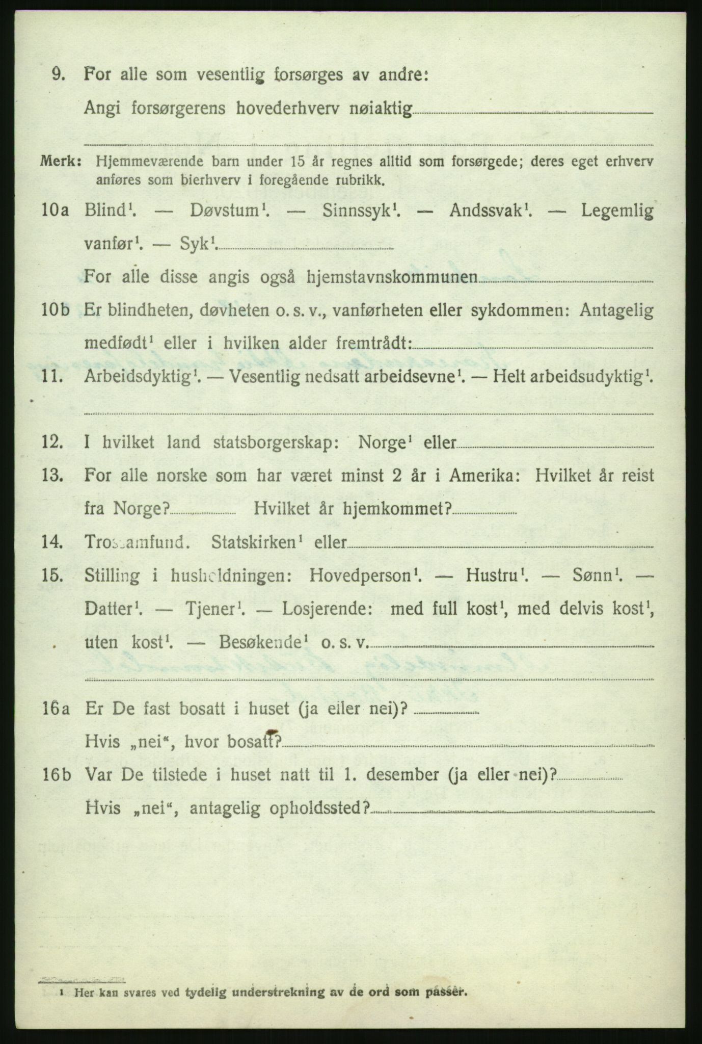 RA, 1920 census: Additional forms, 1920, p. 66