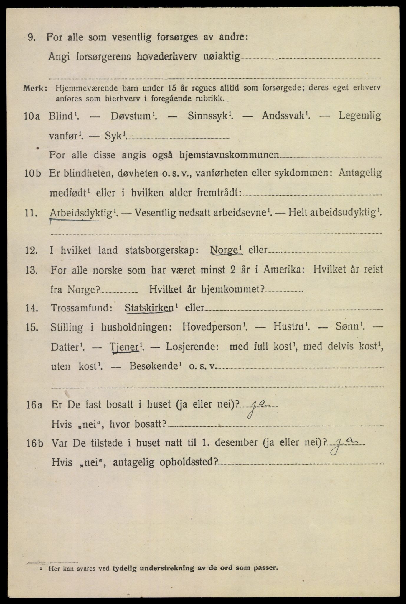 SAKO, 1920 census for Tinn, 1920, p. 7945