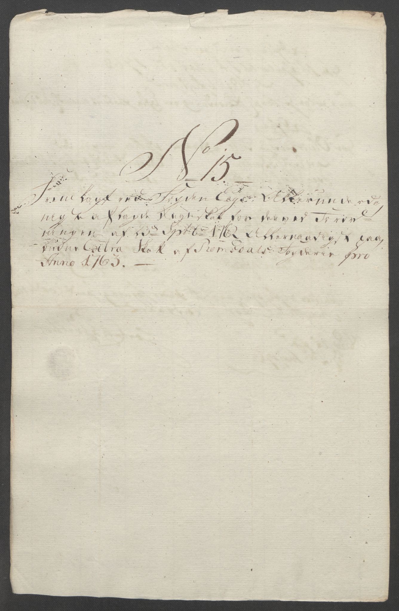 Rentekammeret inntil 1814, Reviderte regnskaper, Fogderegnskap, AV/RA-EA-4092/R55/L3730: Ekstraskatten Romsdal, 1762-1763, p. 393