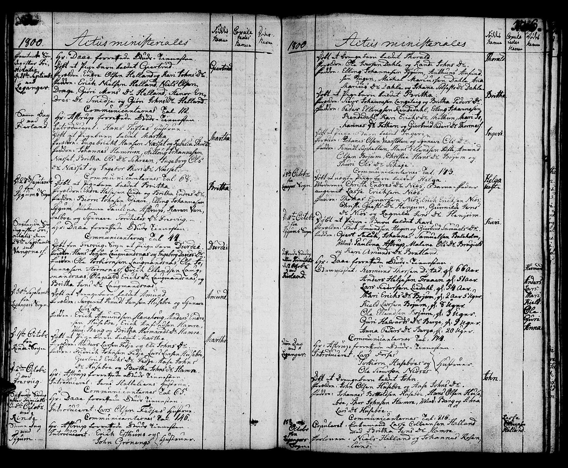 Leikanger sokneprestembete, AV/SAB-A-81001/H/Haa/Haaa/L0005: Parish register (official) no. A 5, 1792-1809, p. 136