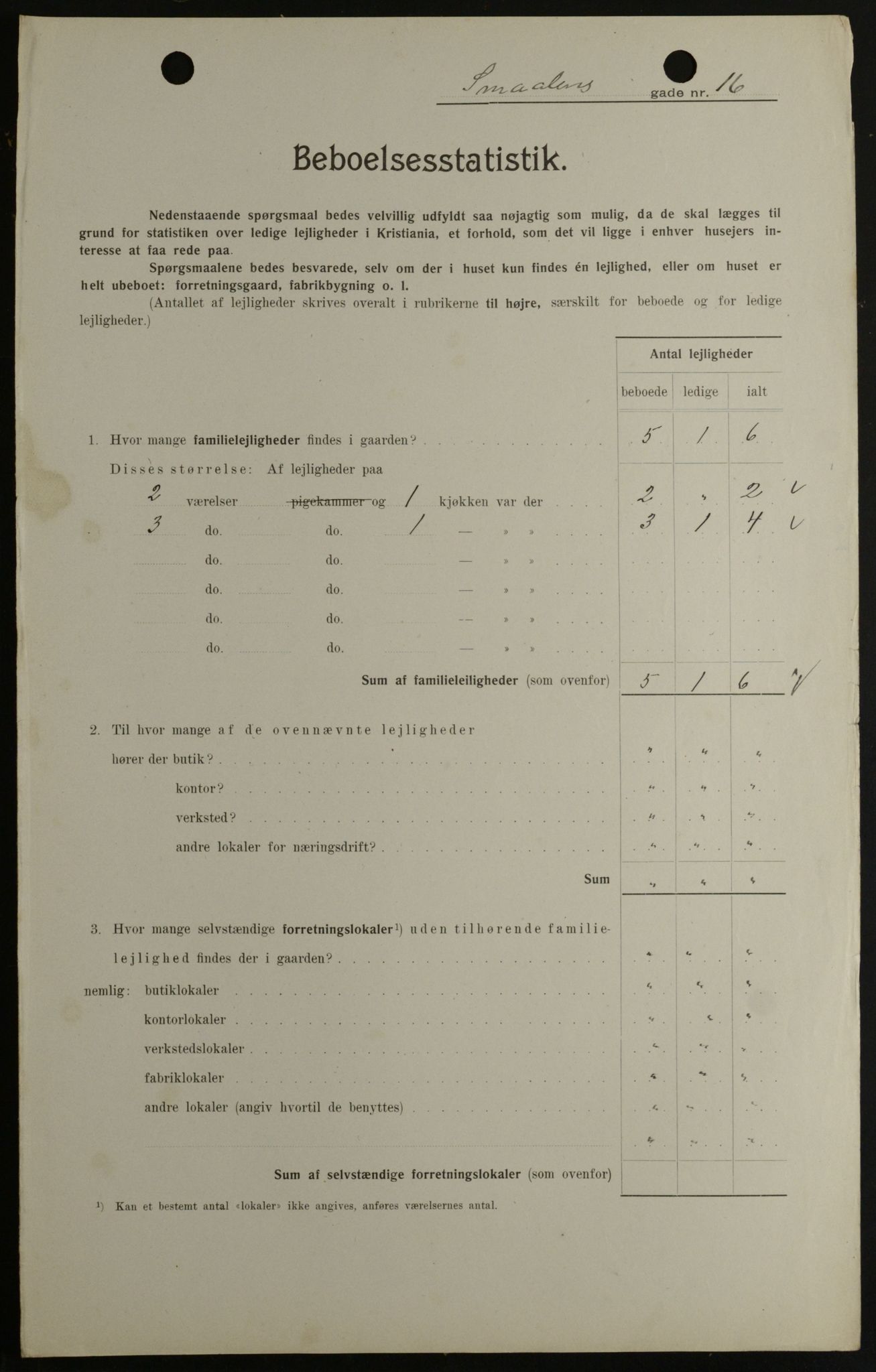 OBA, Municipal Census 1908 for Kristiania, 1908, p. 88112