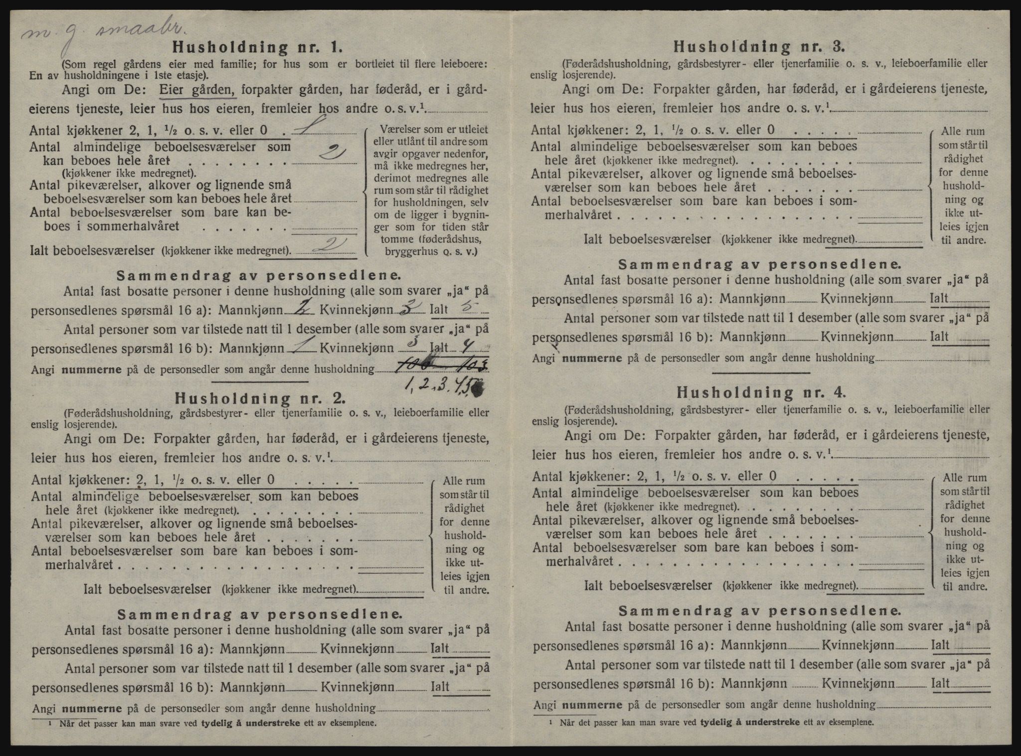 SAT, 1920 census for Singsås, 1920, p. 626