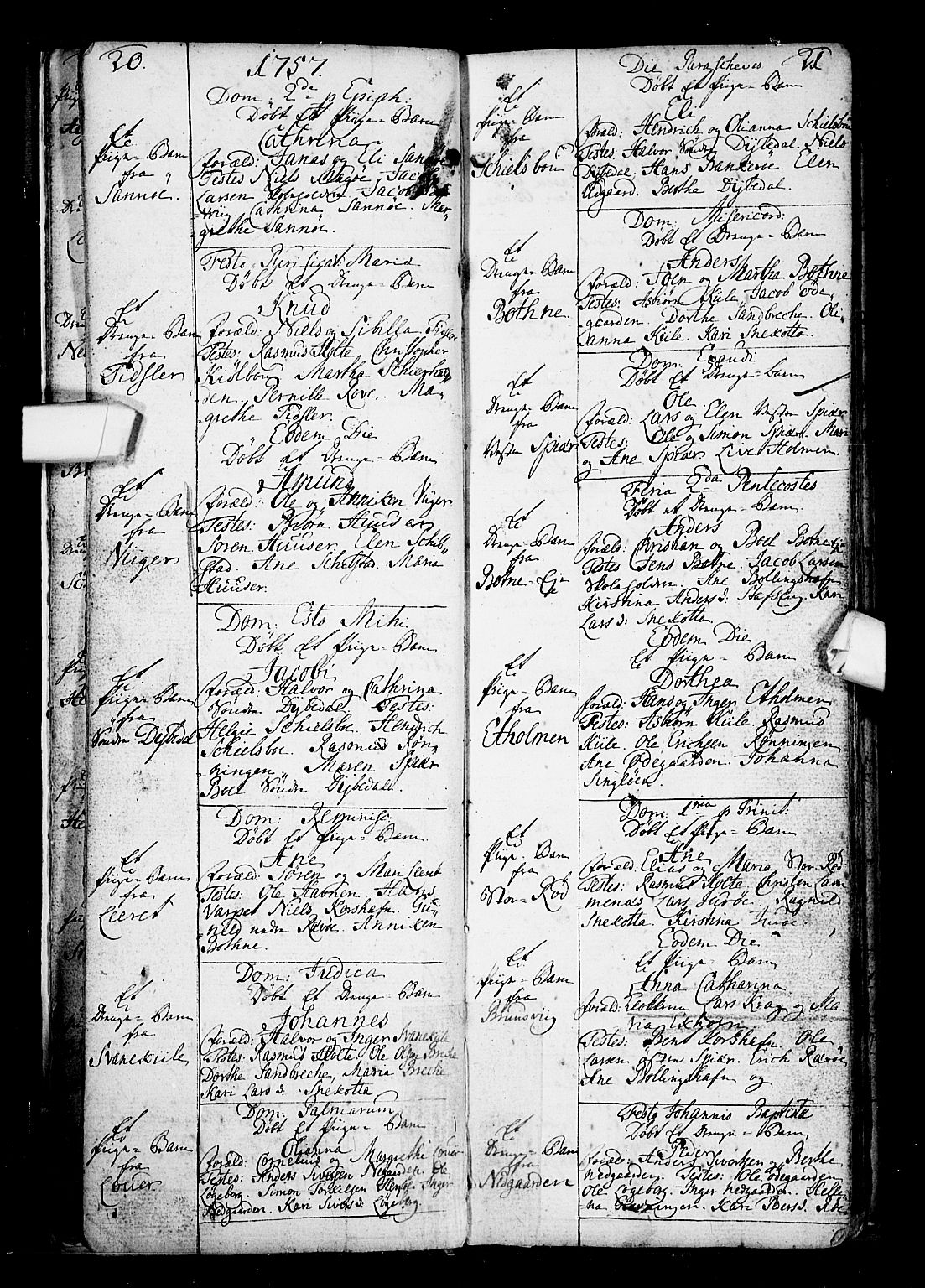 Hvaler prestekontor Kirkebøker, AV/SAO-A-2001/F/Fa/L0002: Parish register (official) no. I 2, 1749-1816, p. 20-21