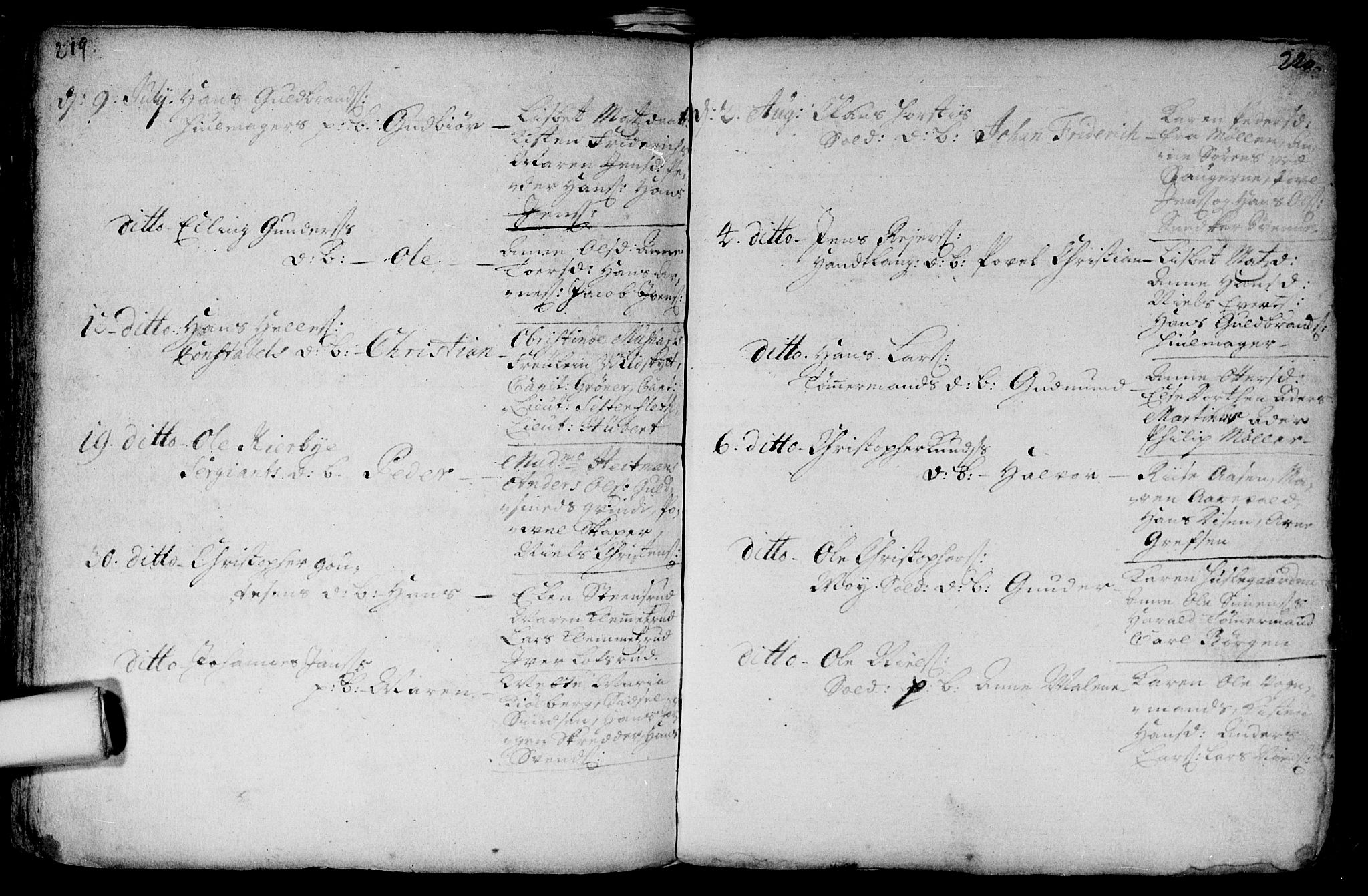 Aker prestekontor kirkebøker, AV/SAO-A-10861/F/L0002: Parish register (official) no. 2, 1714-1720, p. 219-220