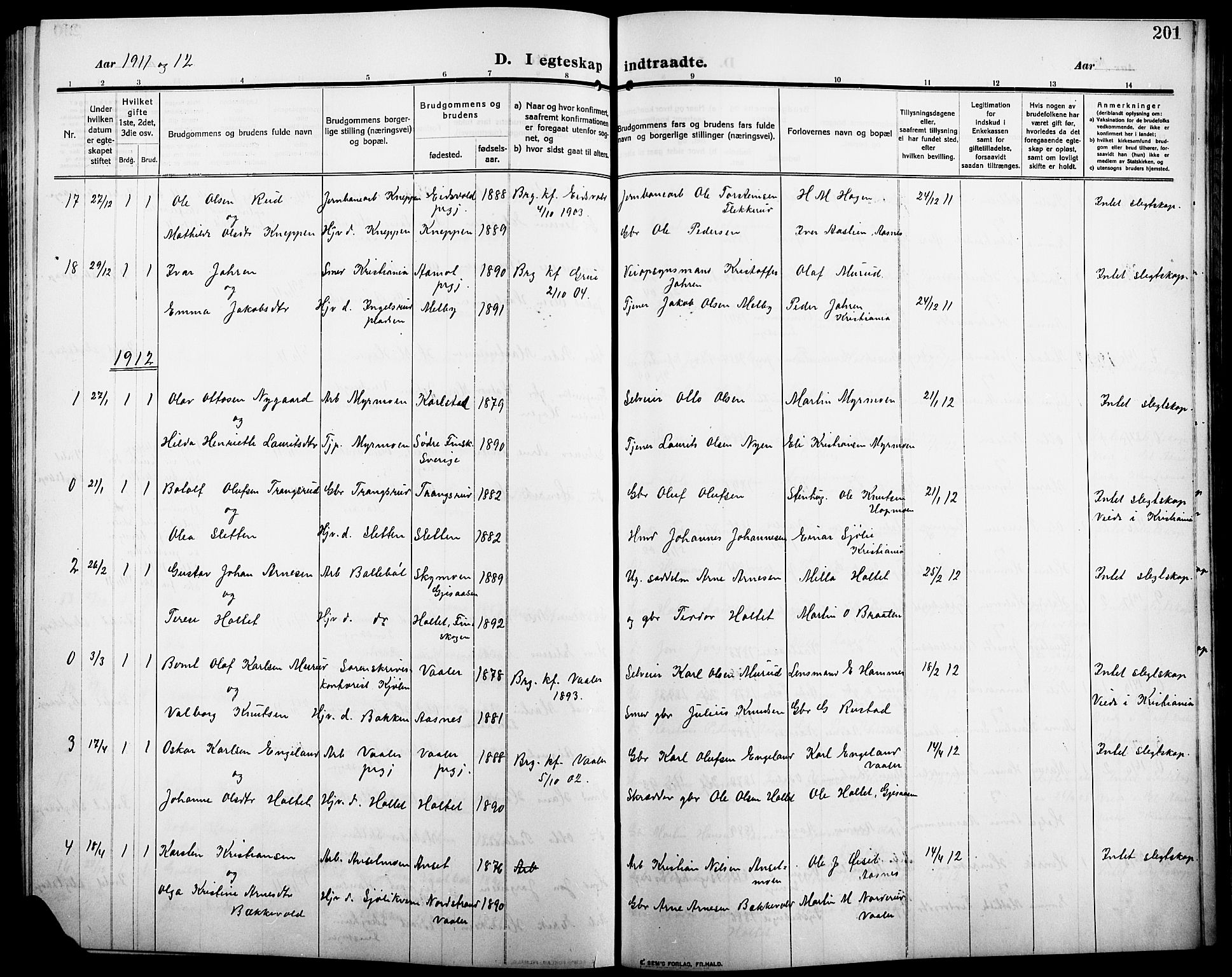 Åsnes prestekontor, AV/SAH-PREST-042/H/Ha/Hab/L0007: Parish register (copy) no. 7, 1909-1926, p. 201