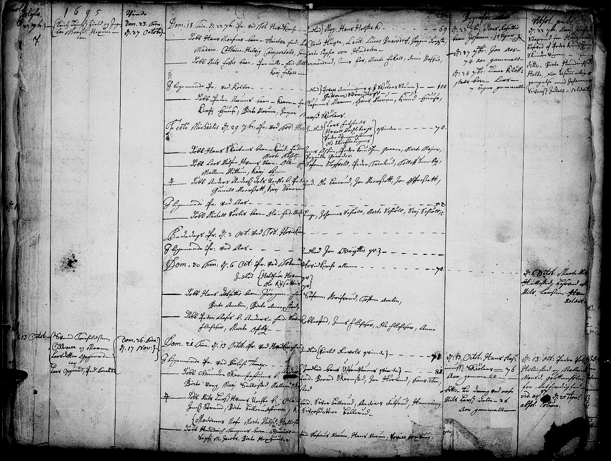 Toten prestekontor, AV/SAH-PREST-102/H/Ha/Haa/L0001: Parish register (official) no. 1, 1695-1713, p. 7