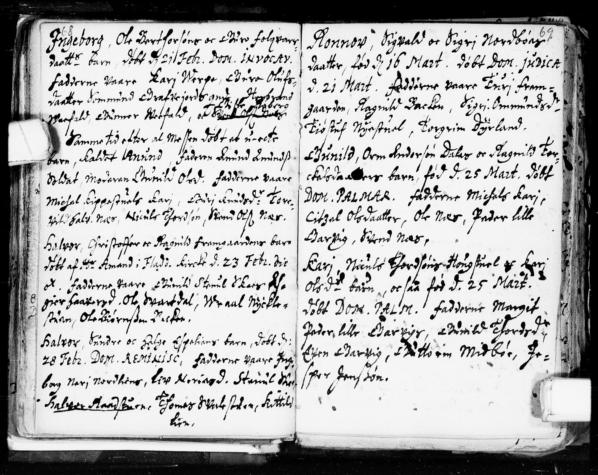 Seljord kirkebøker, SAKO/A-20/F/Fa/L0002: Parish register (official) no. I 2, 1689-1713, p. 68-69