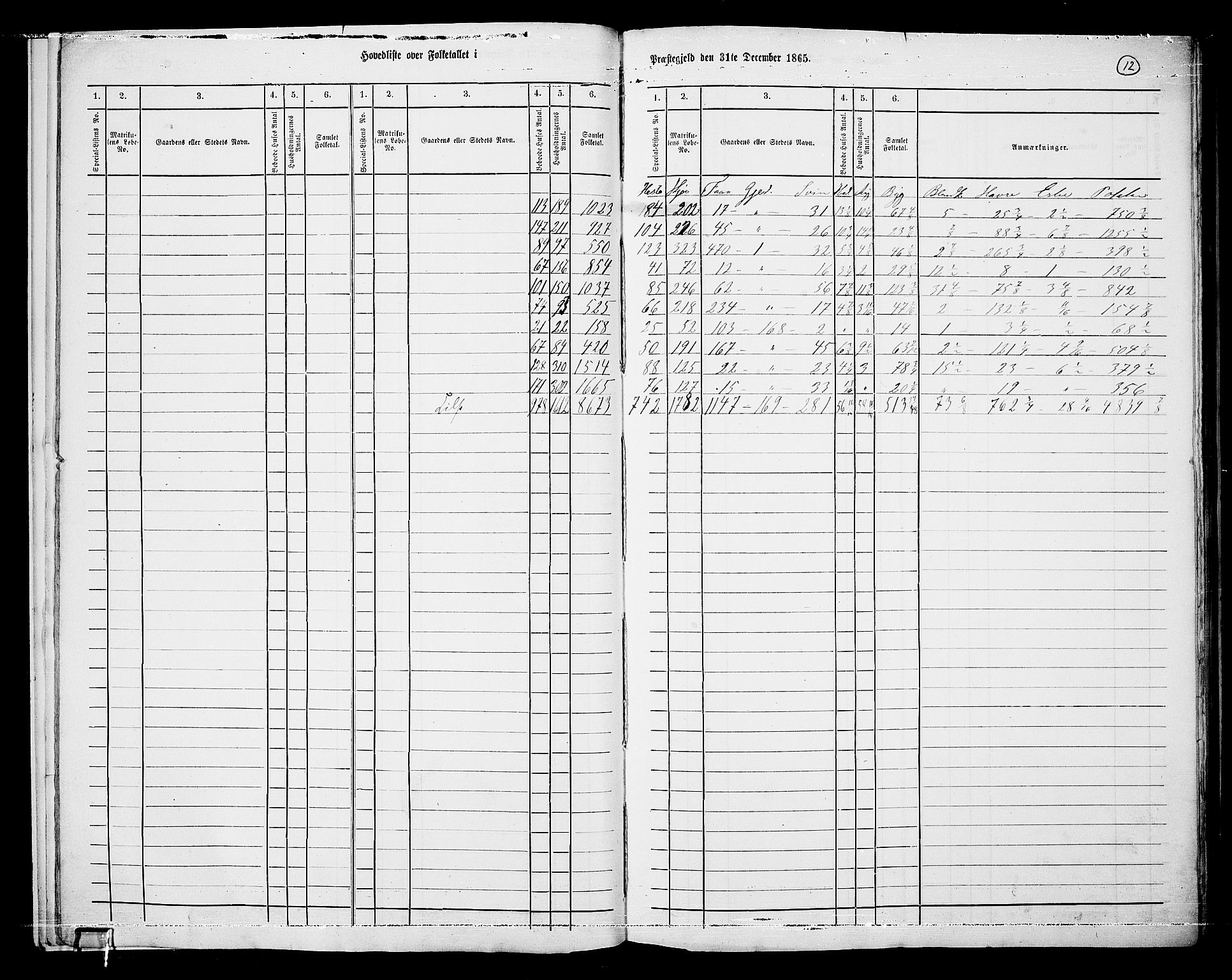 RA, 1865 census for Vestre Aker, 1865, p. 14