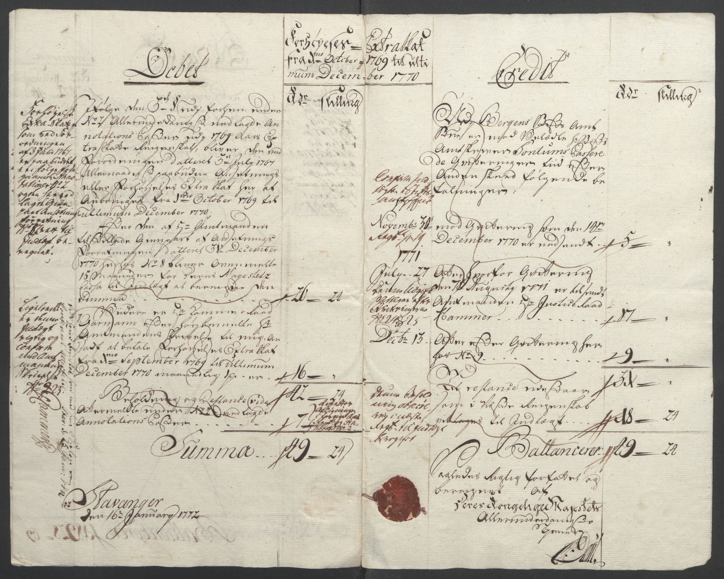 Rentekammeret inntil 1814, Reviderte regnskaper, Fogderegnskap, AV/RA-EA-4092/R47/L2972: Ekstraskatten Ryfylke, 1762-1780, p. 204