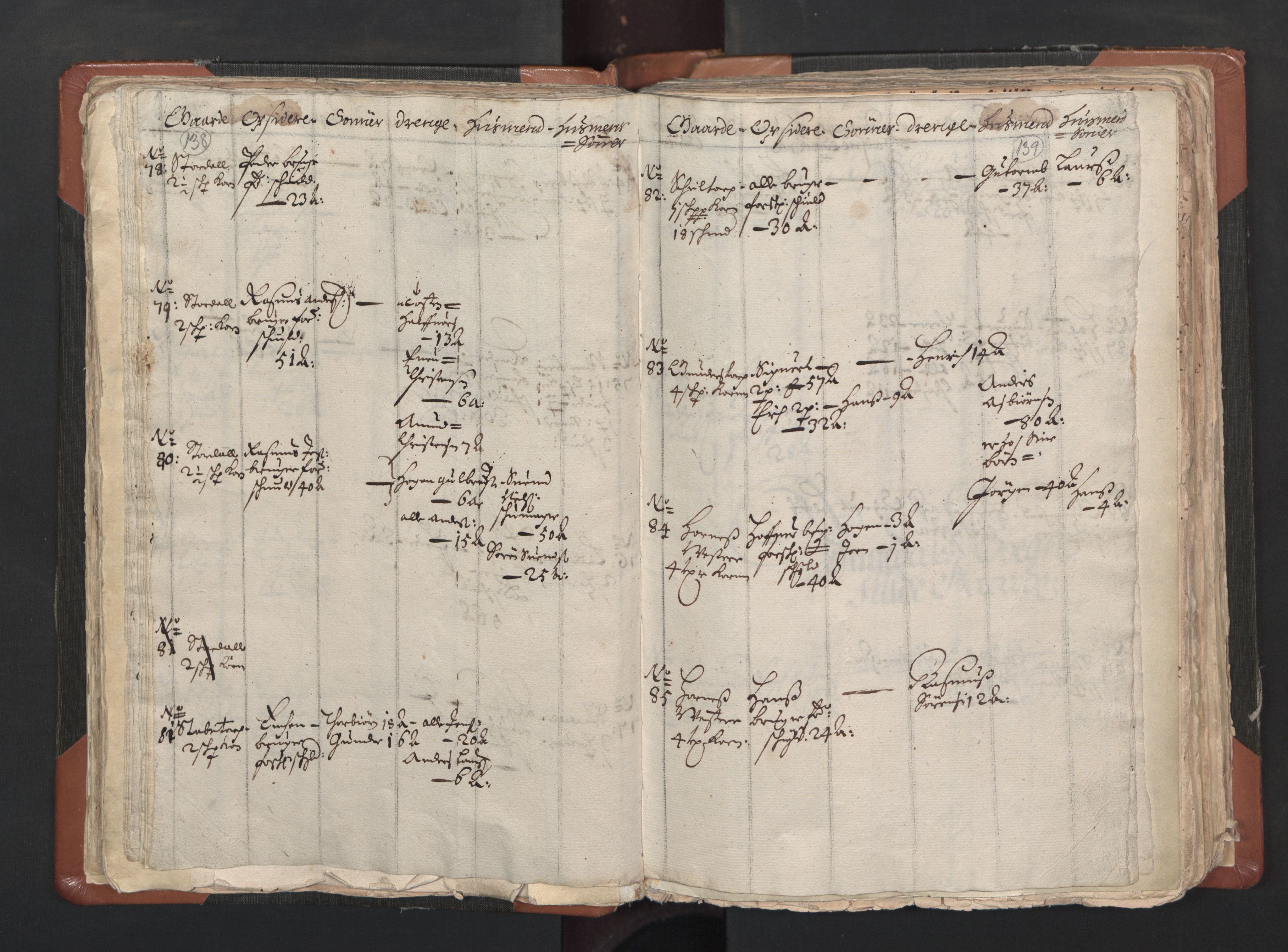 RA, Vicar's Census 1664-1666, no. 1: Nedre Borgesyssel deanery, 1664-1666, p. 138-139