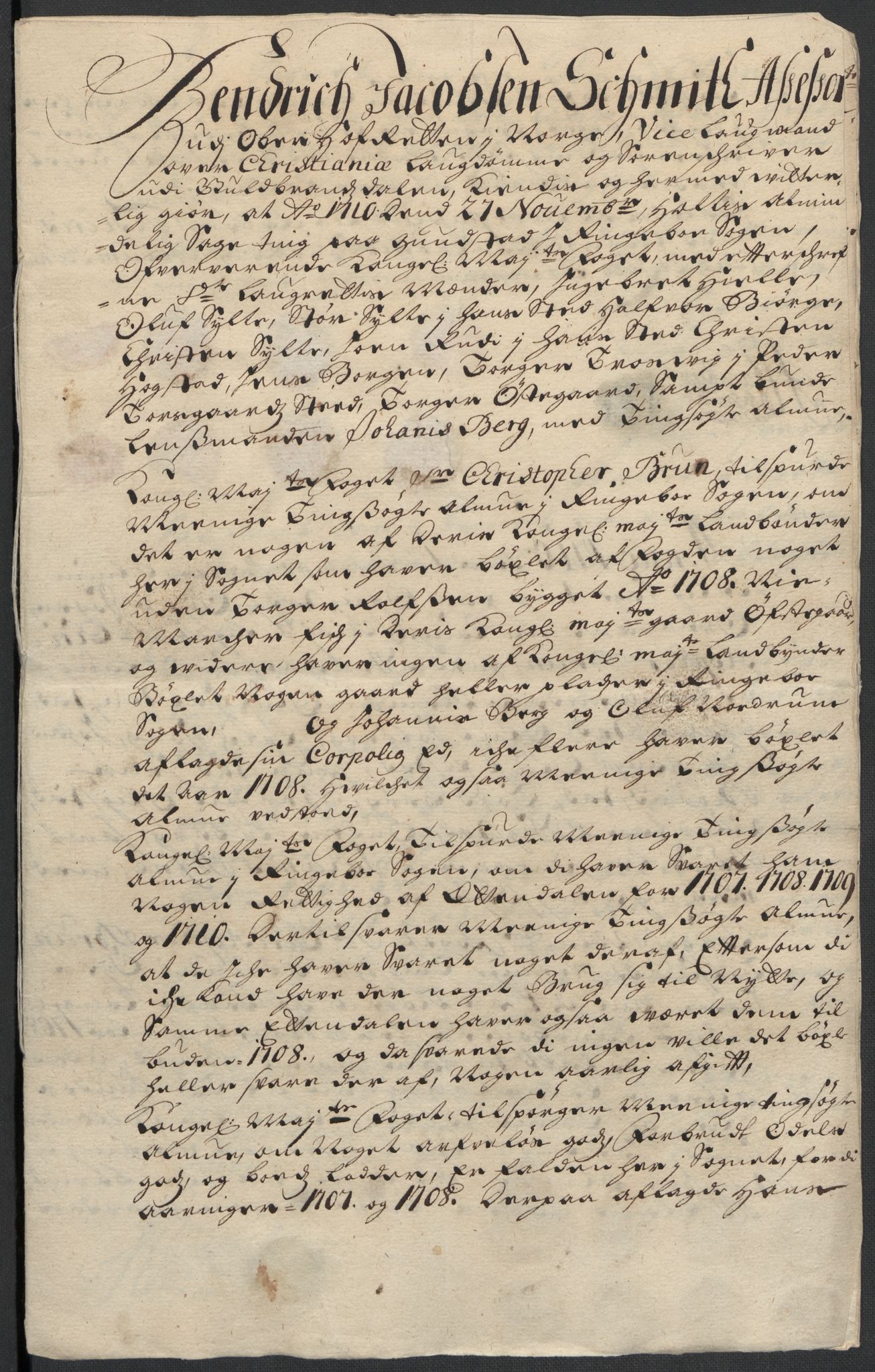 Rentekammeret inntil 1814, Reviderte regnskaper, Fogderegnskap, AV/RA-EA-4092/R17/L1179: Fogderegnskap Gudbrandsdal, 1708-1710, p. 135