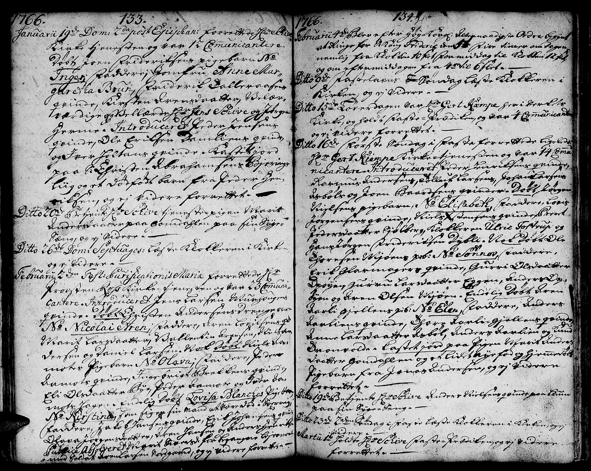 Ministerialprotokoller, klokkerbøker og fødselsregistre - Sør-Trøndelag, SAT/A-1456/671/L0840: Parish register (official) no. 671A02, 1756-1794, p. 133-134