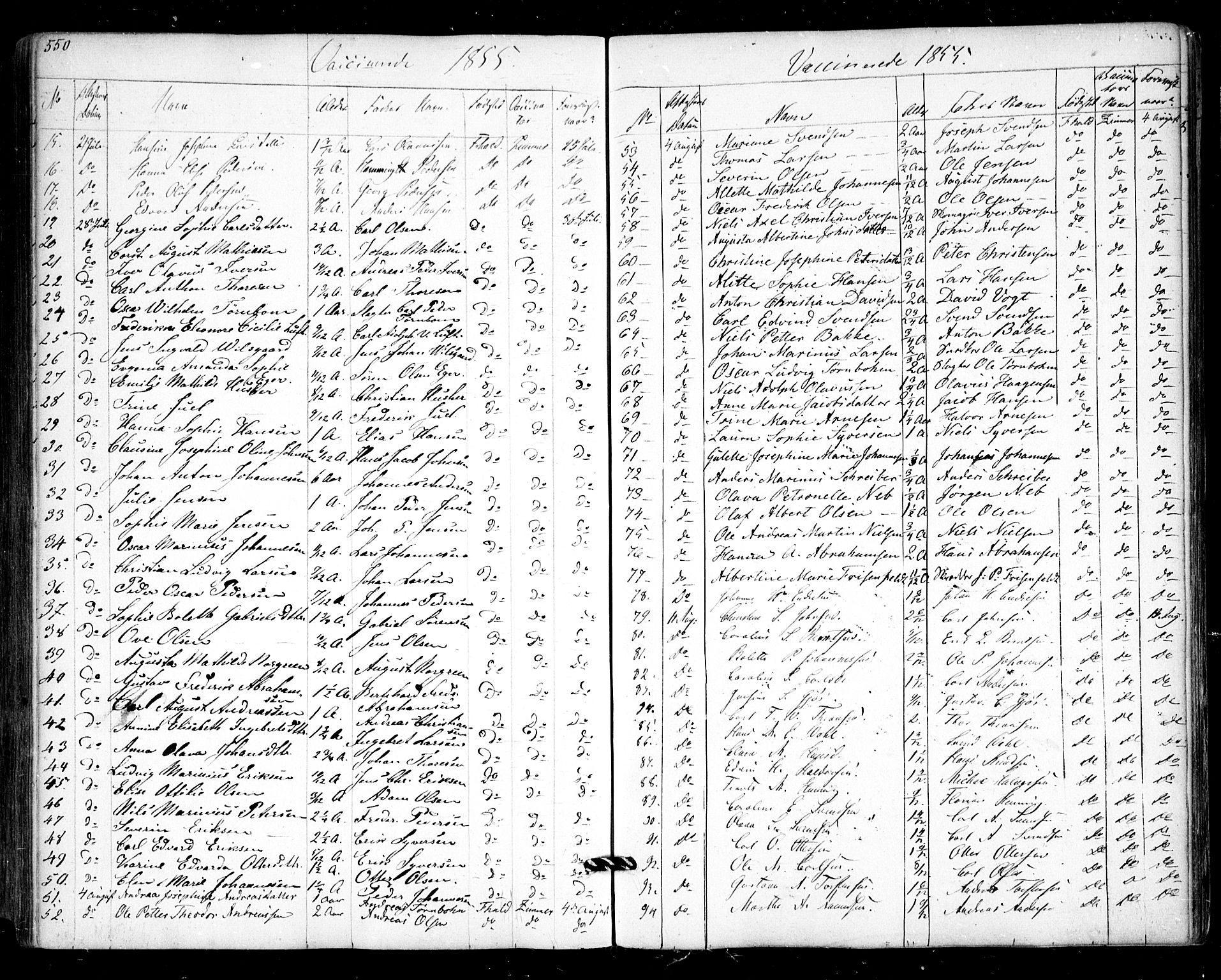 Halden prestekontor Kirkebøker, AV/SAO-A-10909/F/Fa/L0006: Parish register (official) no. I 6, 1845-1856, p. 550