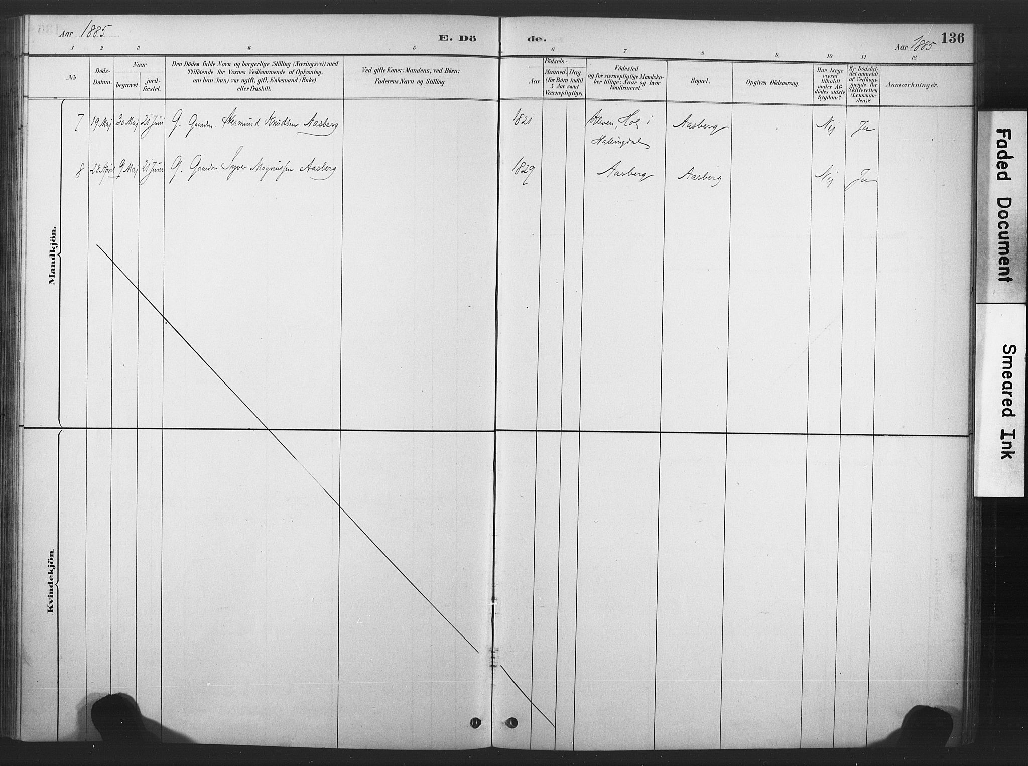 Nore kirkebøker, AV/SAKO-A-238/F/Fd/L0001: Parish register (official) no. IV 1, 1878-1918, p. 136