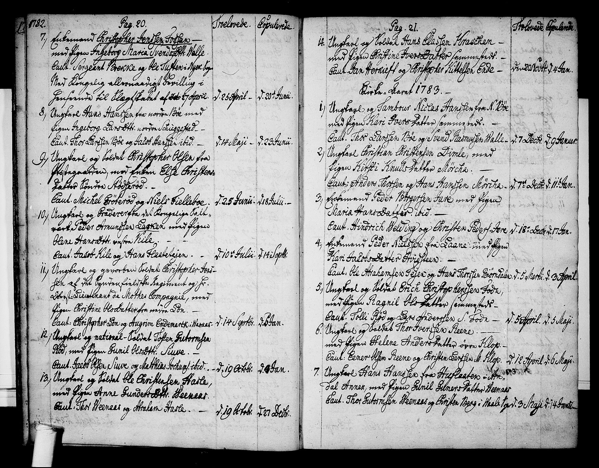 Ramnes kirkebøker, AV/SAKO-A-314/F/Fa/L0002: Parish register (official) no. I 2, 1773-1790, p. 20-21