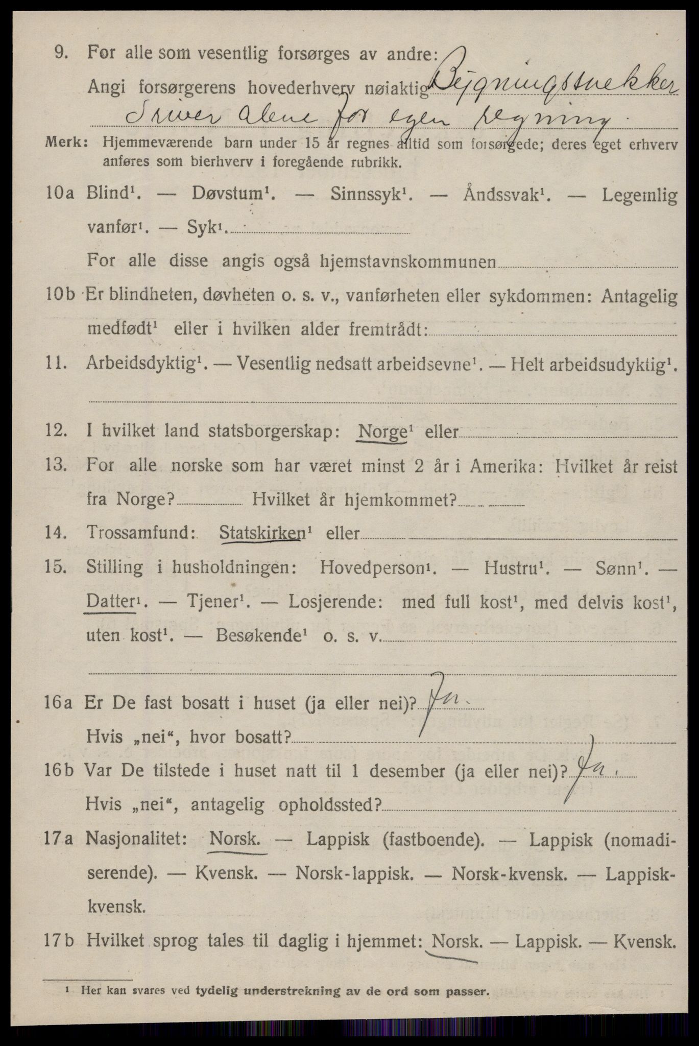 SAT, 1920 census for Horg, 1920, p. 3579