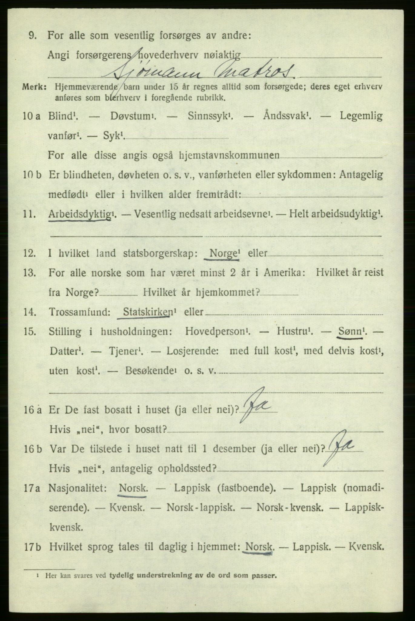 SATØ, 1920 census for Nord-Varanger, 1920, p. 2570