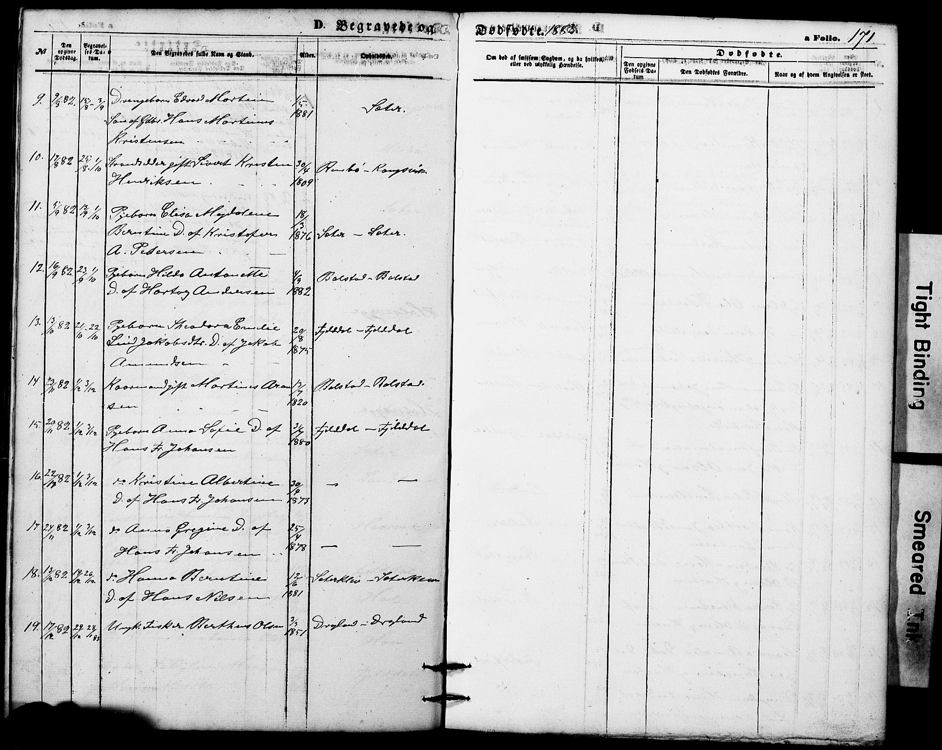 Ministerialprotokoller, klokkerbøker og fødselsregistre - Nordland, AV/SAT-A-1459/865/L0930: Parish register (copy) no. 865C02, 1866-1884, p. 171